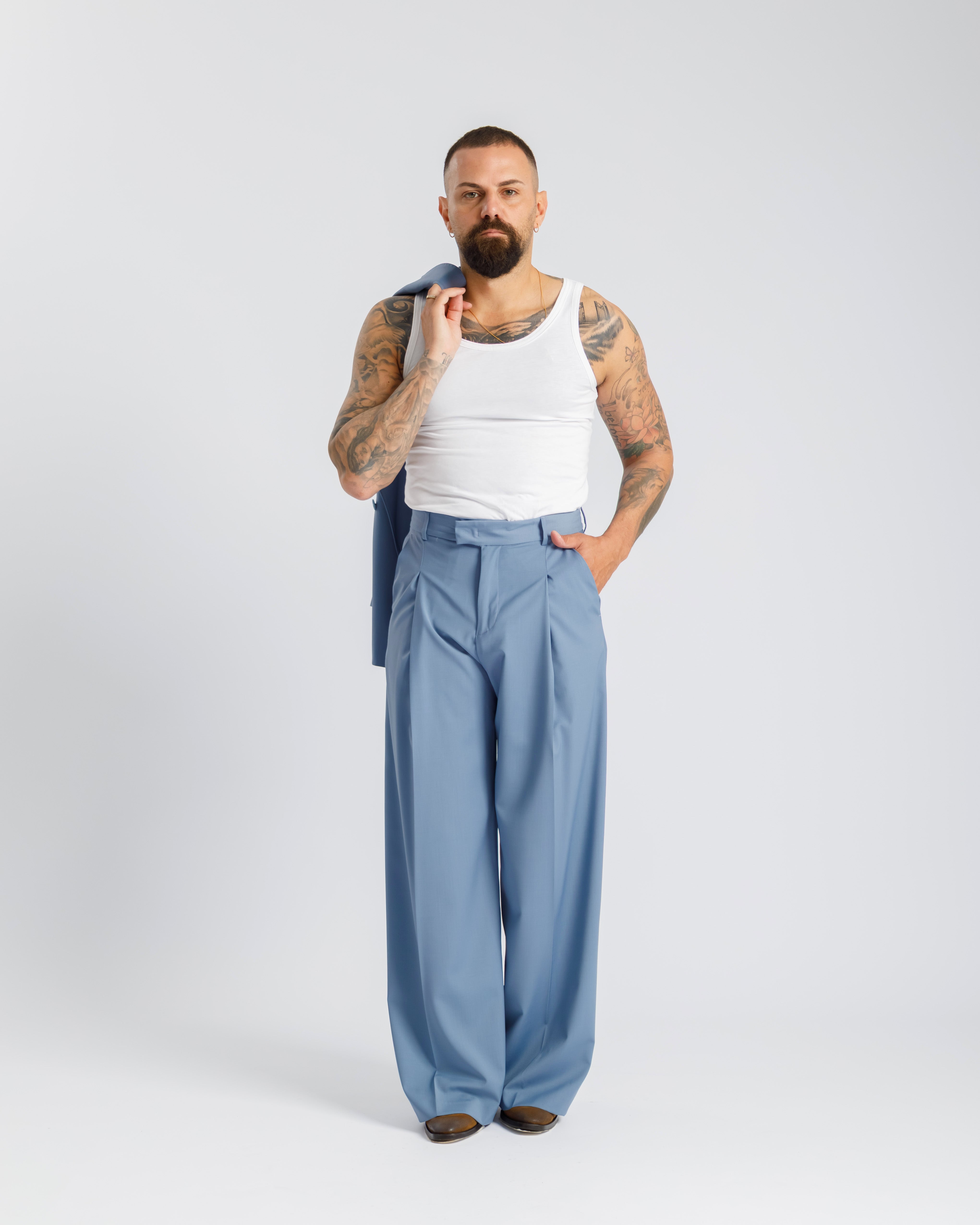 Pantaloni Wide Fit -  Ma1031 carta da zucchero