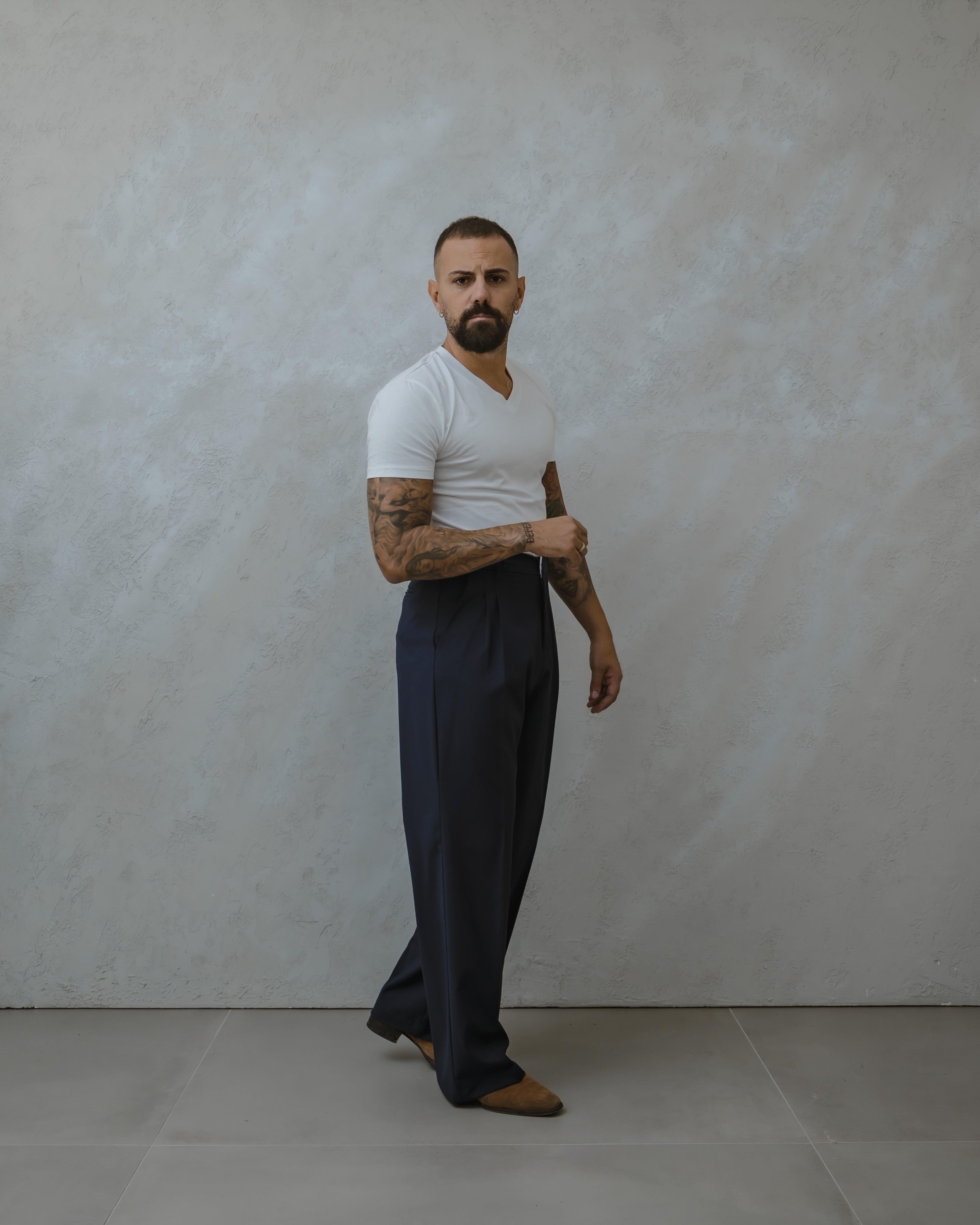 PANTALONI PALAZZO-MA1012 BLU