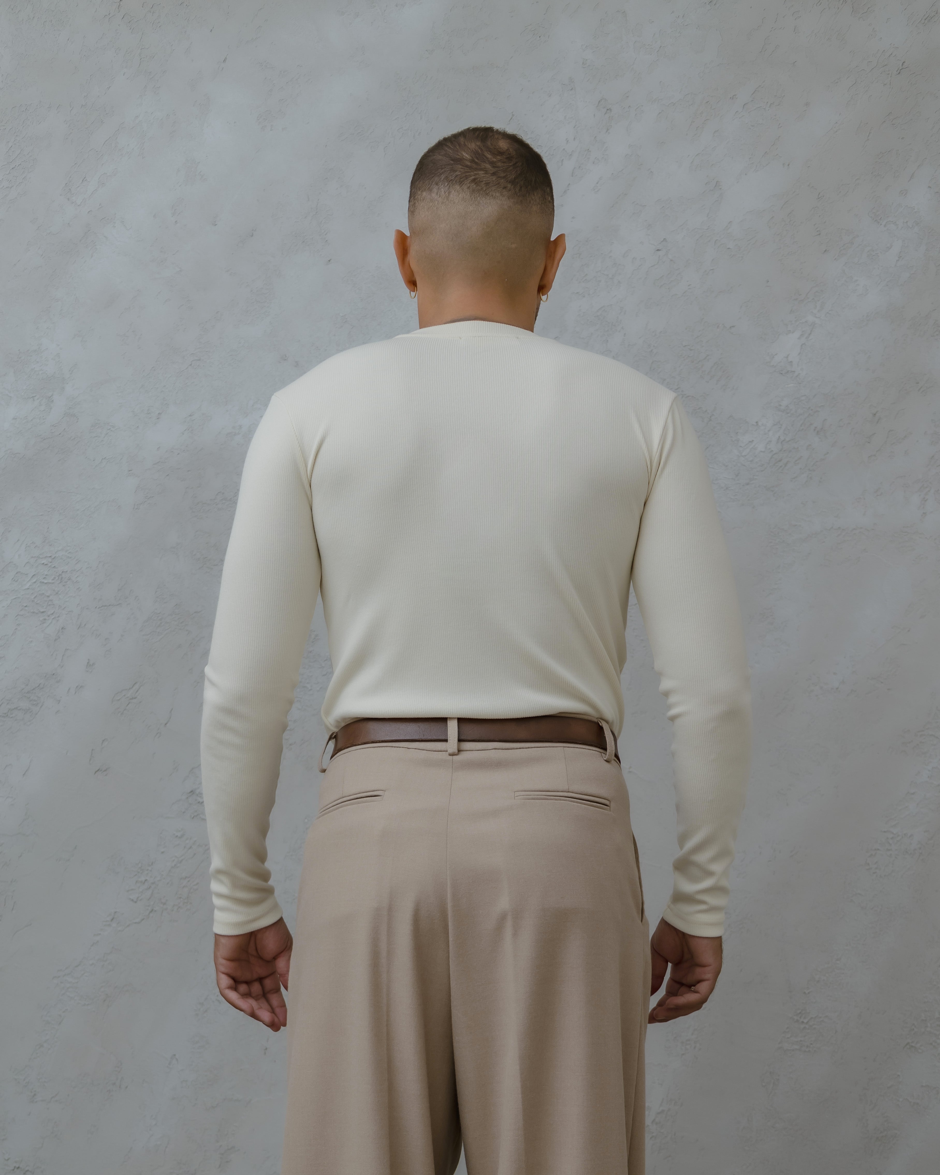 MAGLIA GIROCOLLO A COSTE - MA1017 Beige