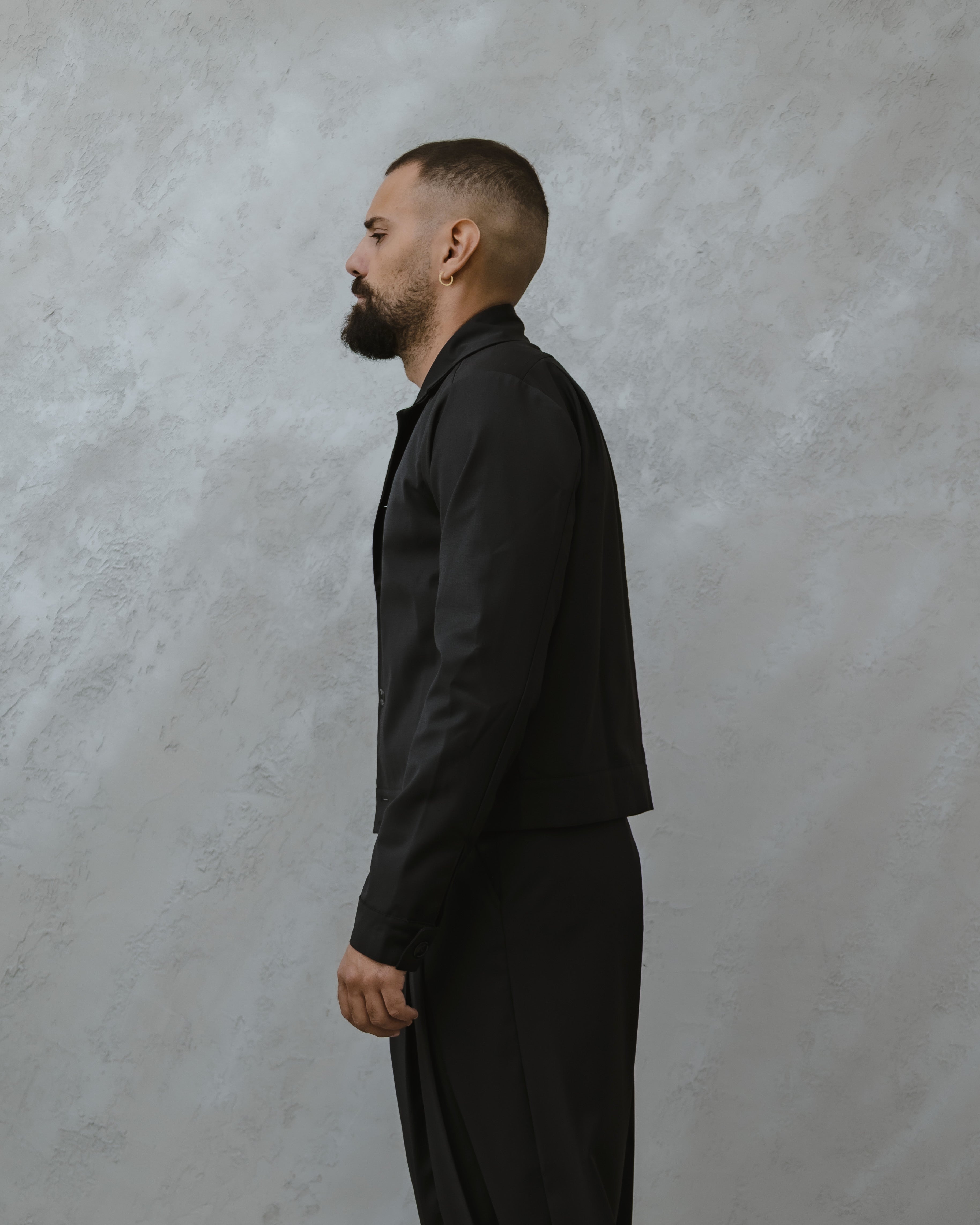 GIACCA CROP-MA1019 NERO