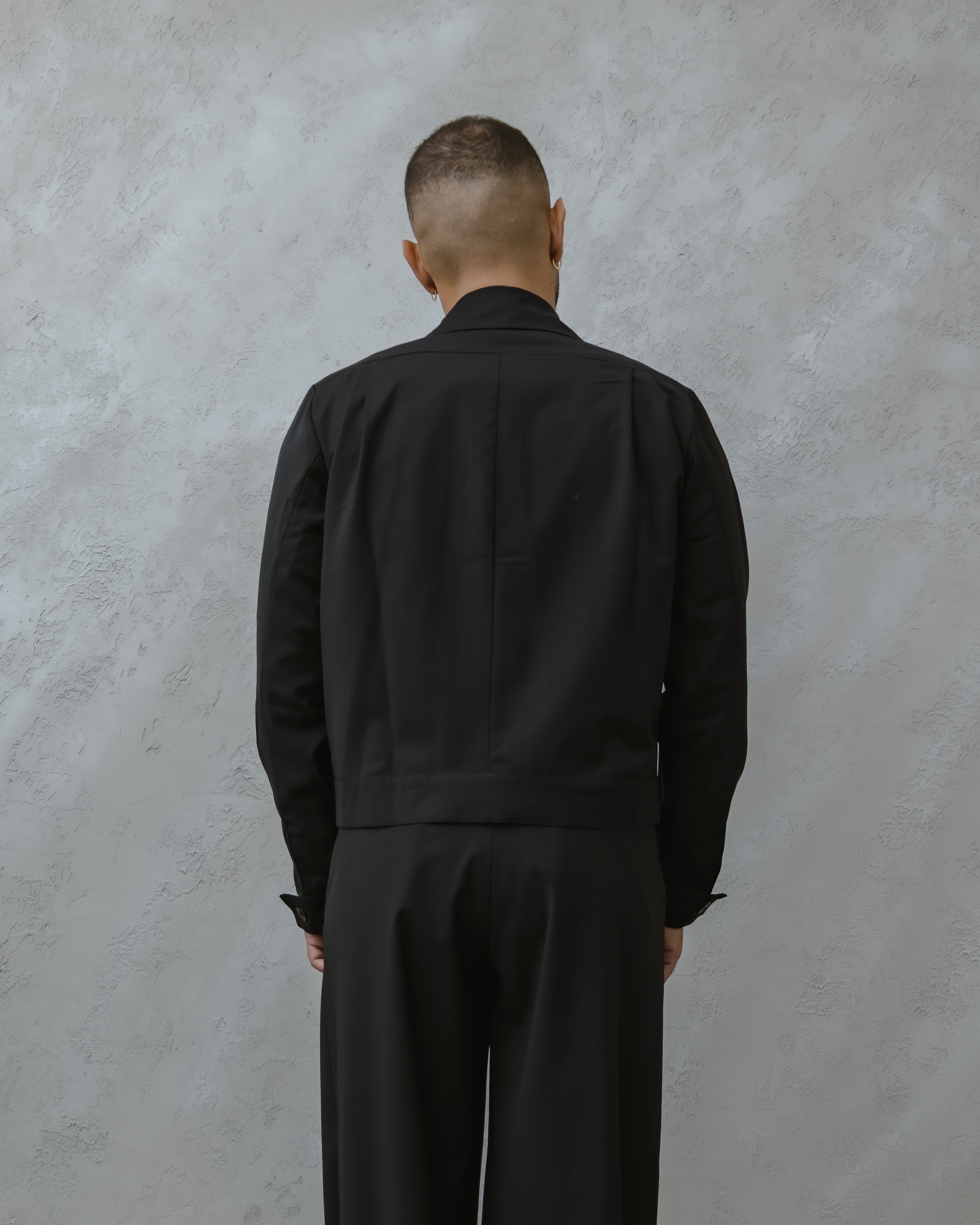 GIACCA CROP-MA1019 NERO