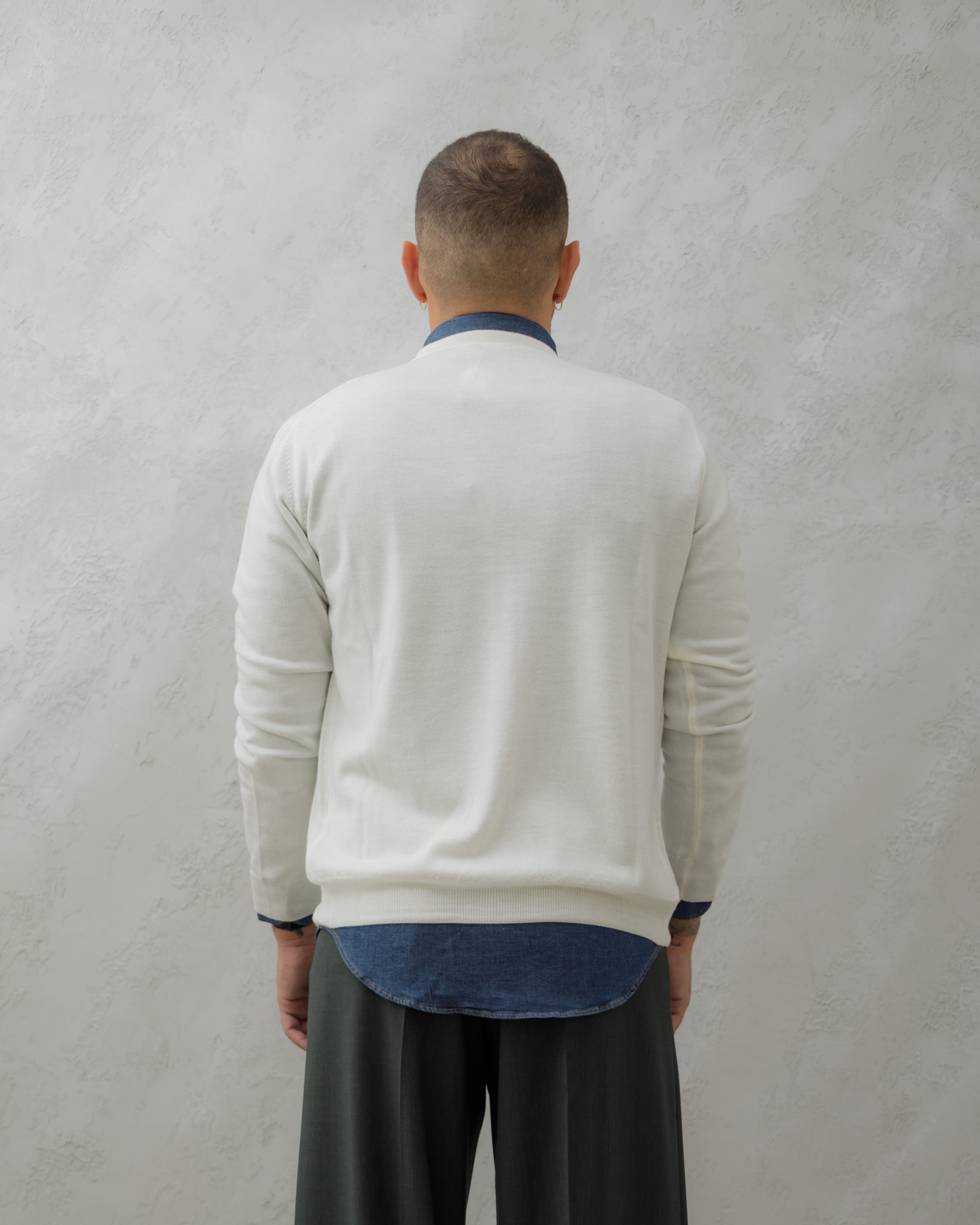 WOOL CARDIGAN - MA8517 White