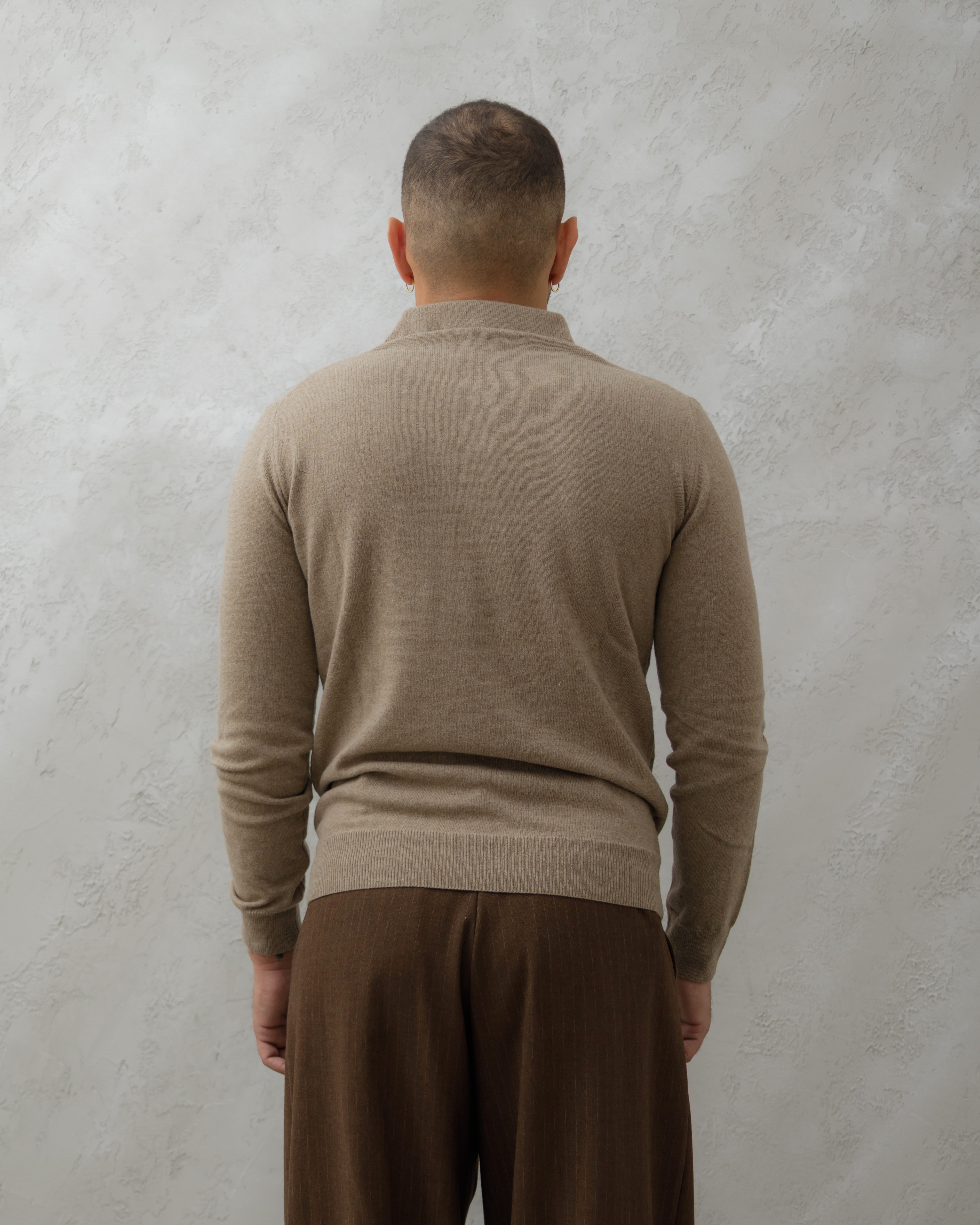 POLO IN LANA -  MA7969 Beige