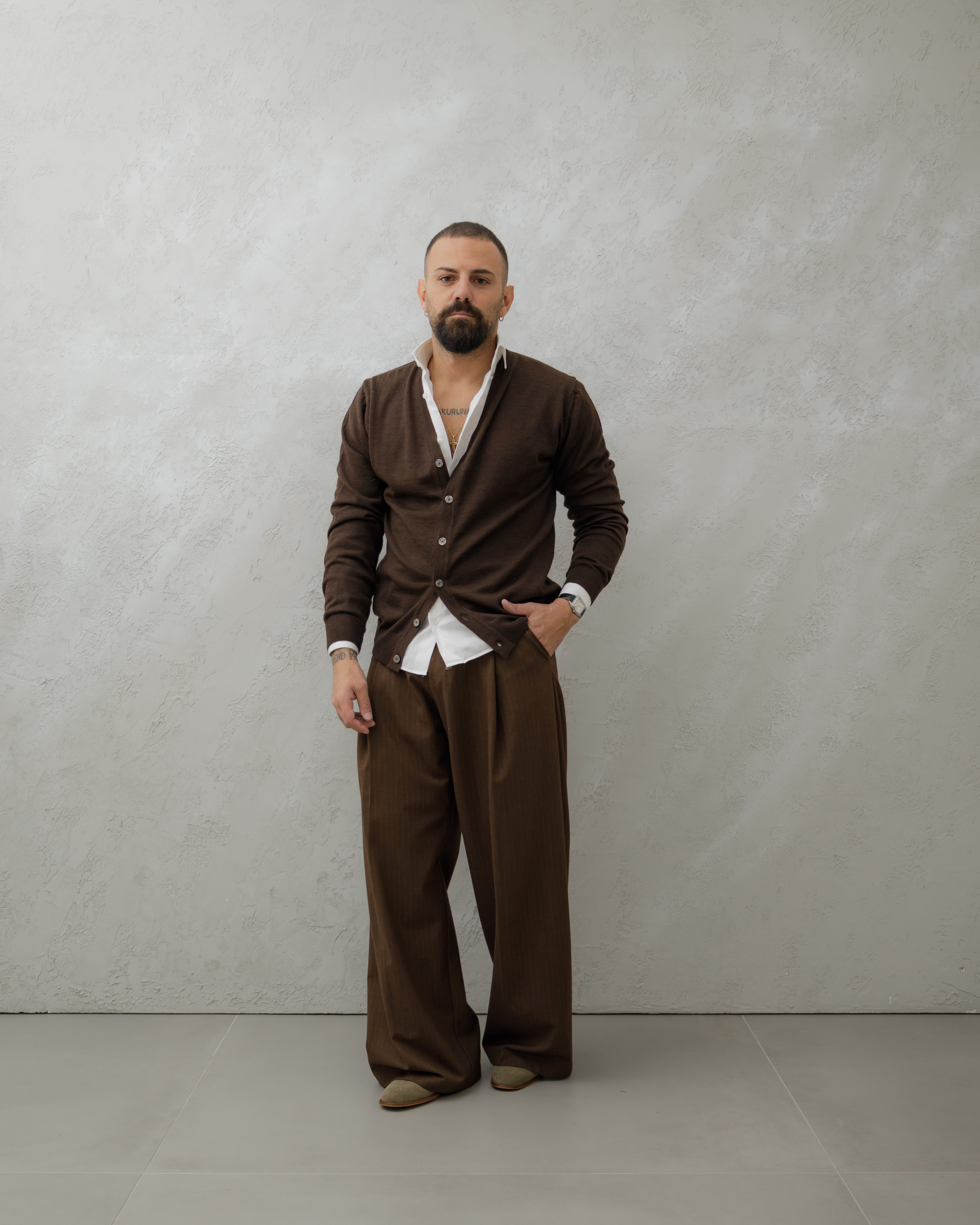 WOOL CARDIGAN - MA8517 White