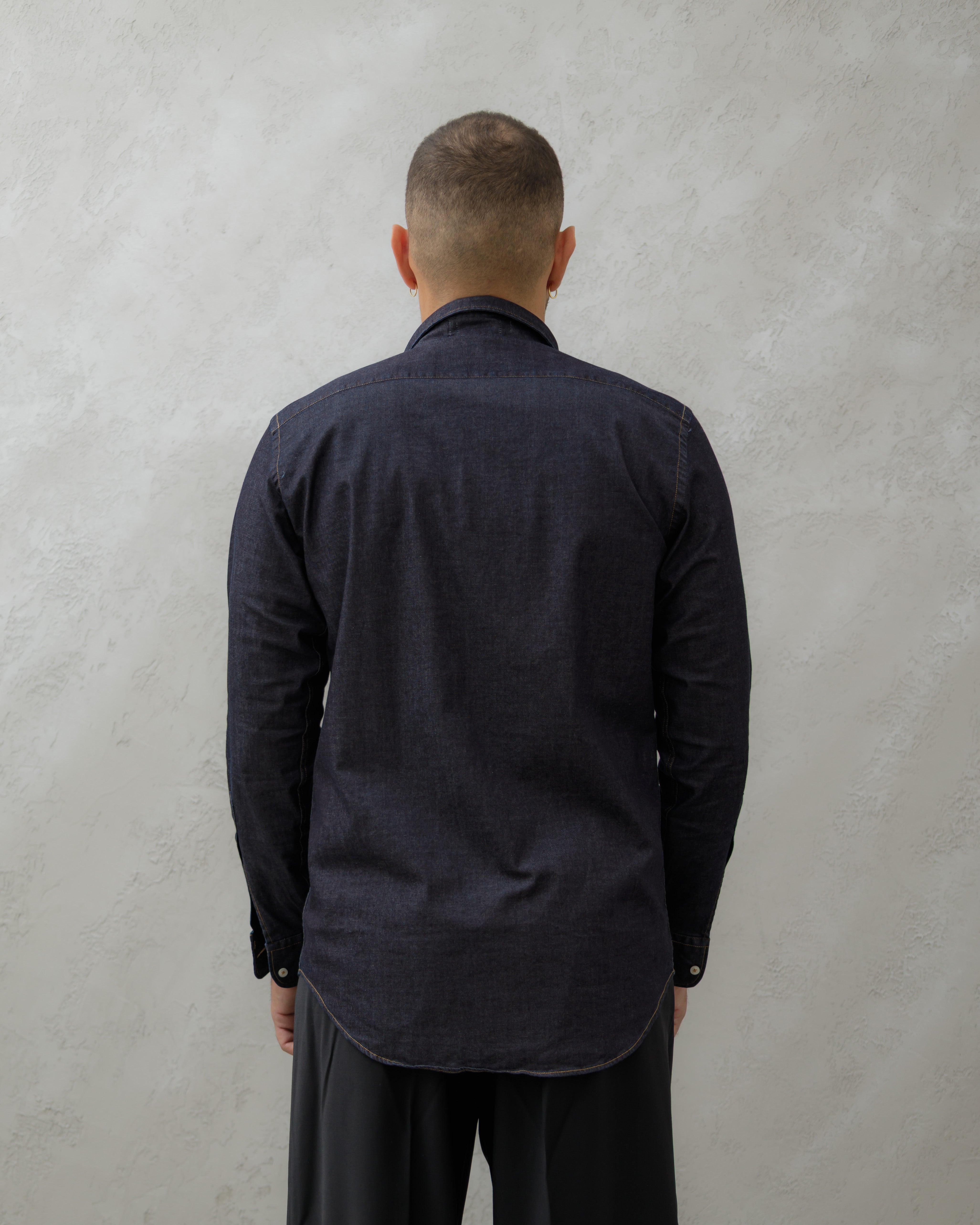 CAMICIA DENIM  - MA8517 NERO