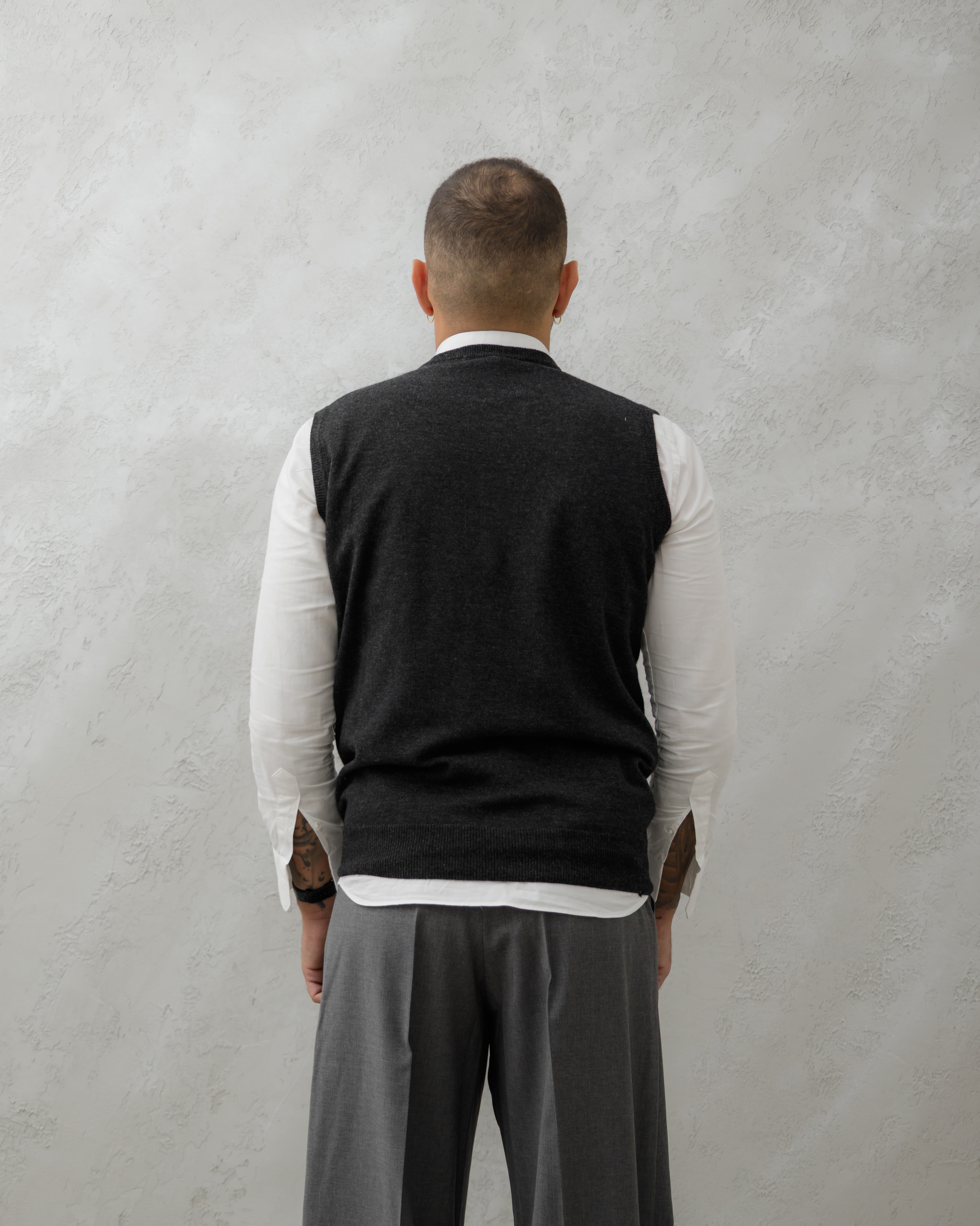 GILET IN LANA - MA7274 GRIGIO