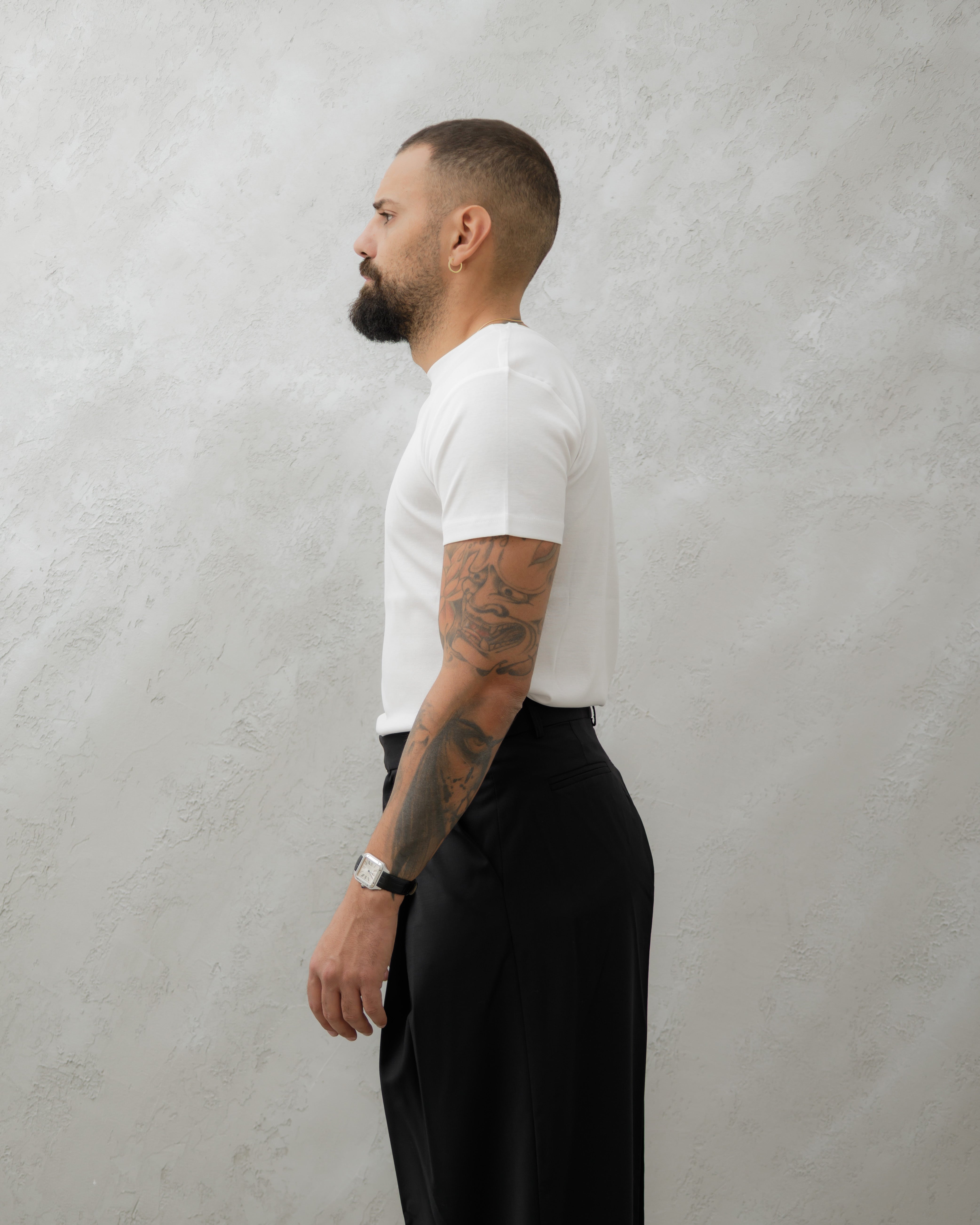 T-SHIRT FILO DI SCOZIA -  MA1009SC Bianco