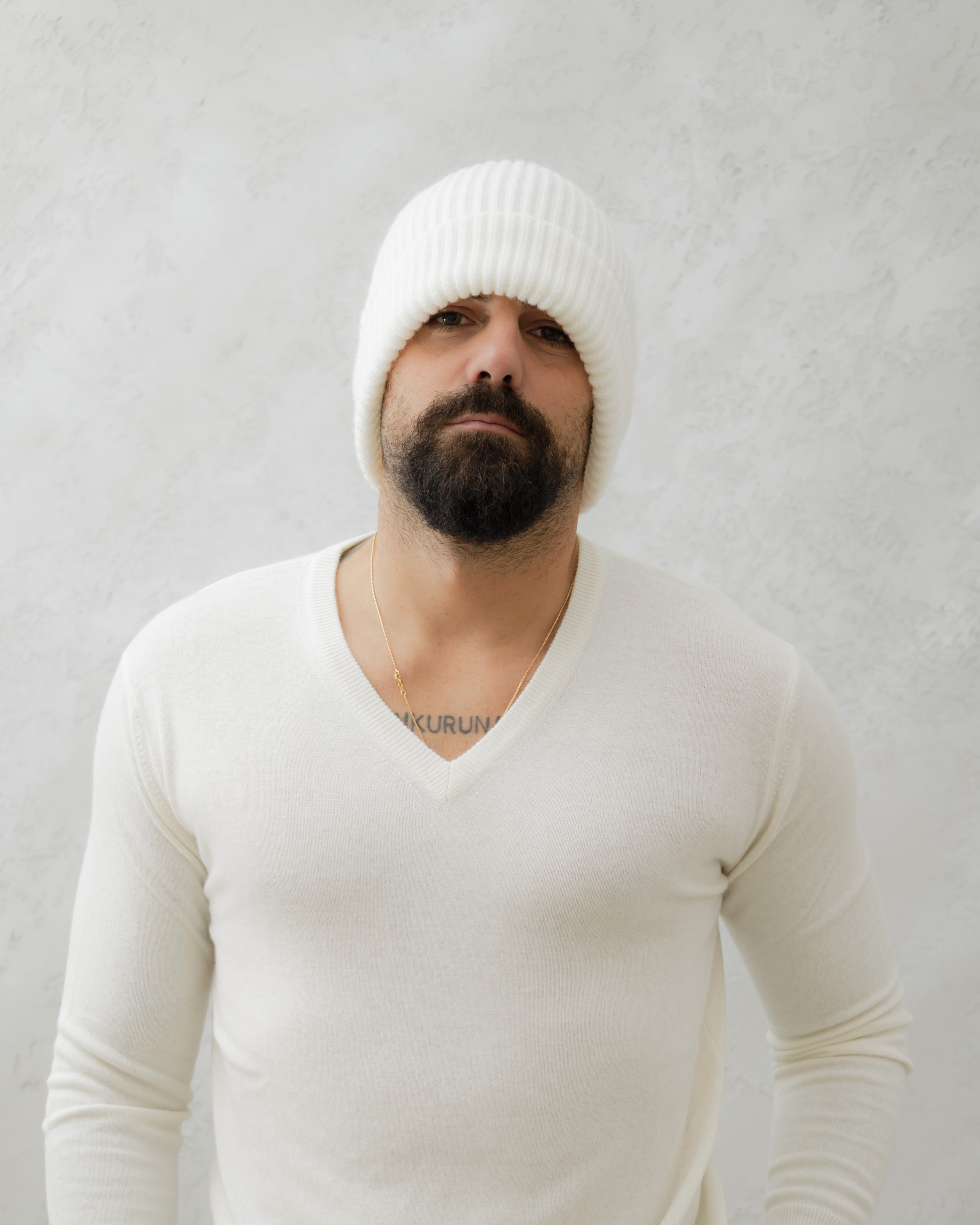 CAPPELLO IN LANA Bianco