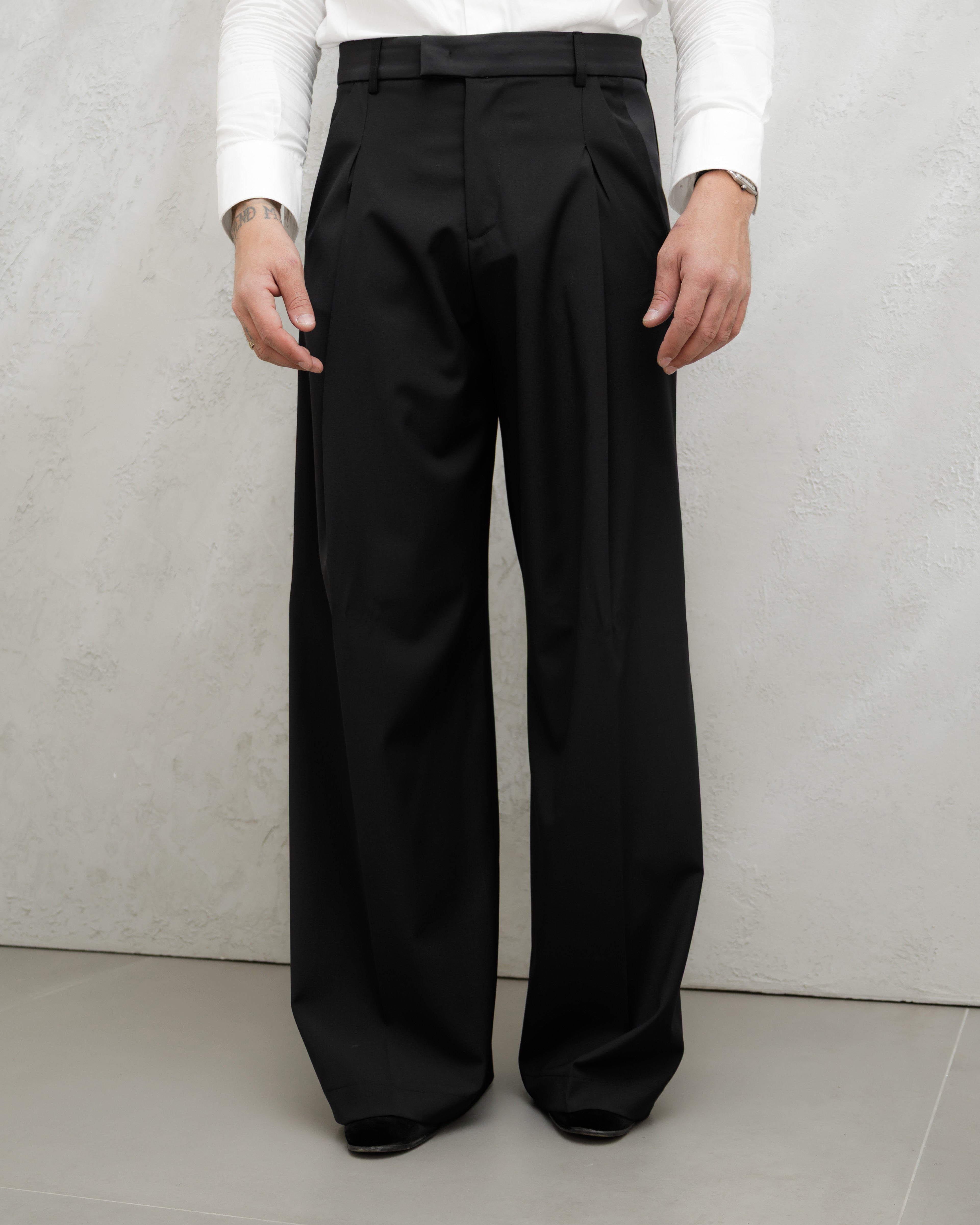 PANTALONI WIDE FIT SMOKING MA-1043