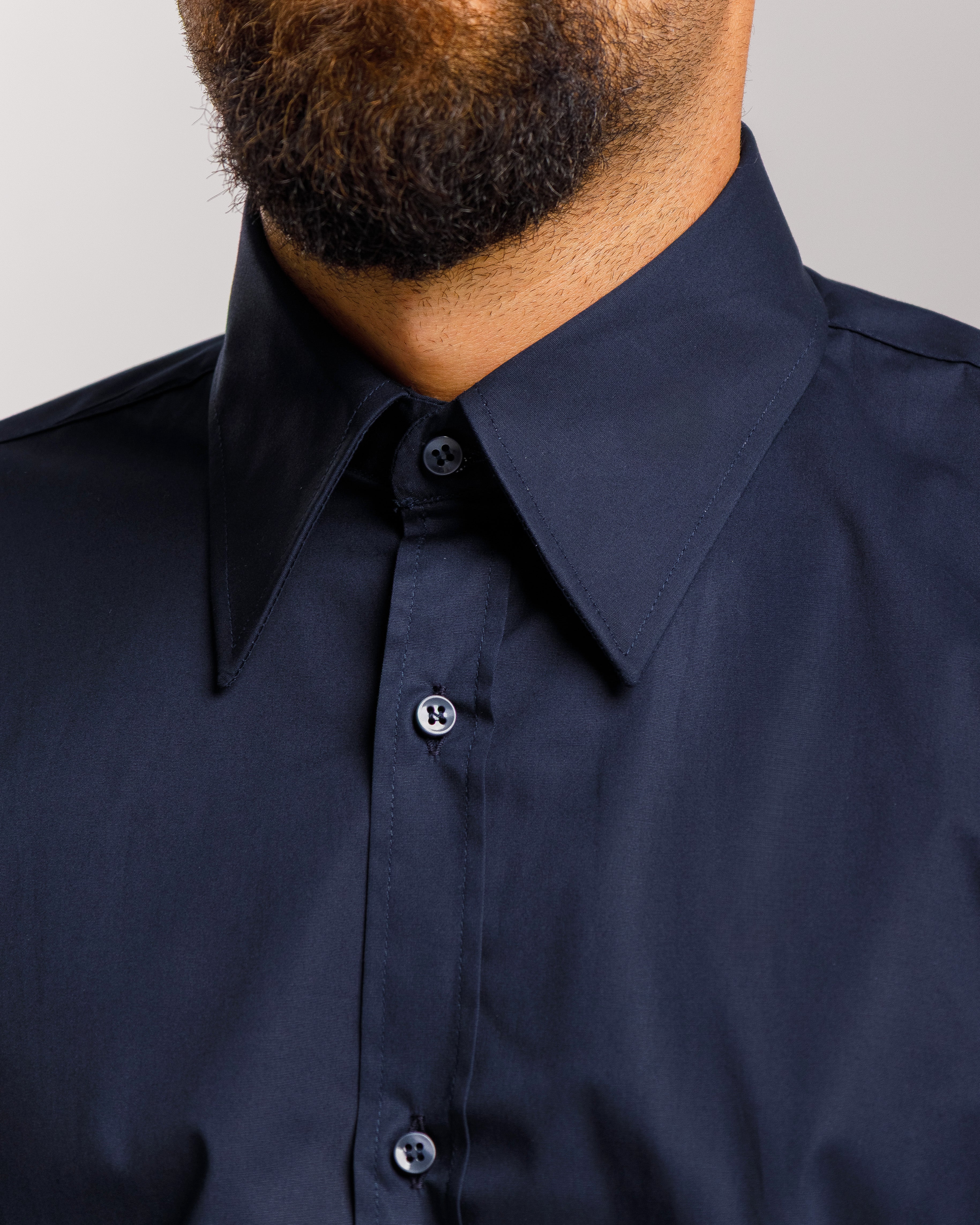 Camicia collo Italiano - BLU