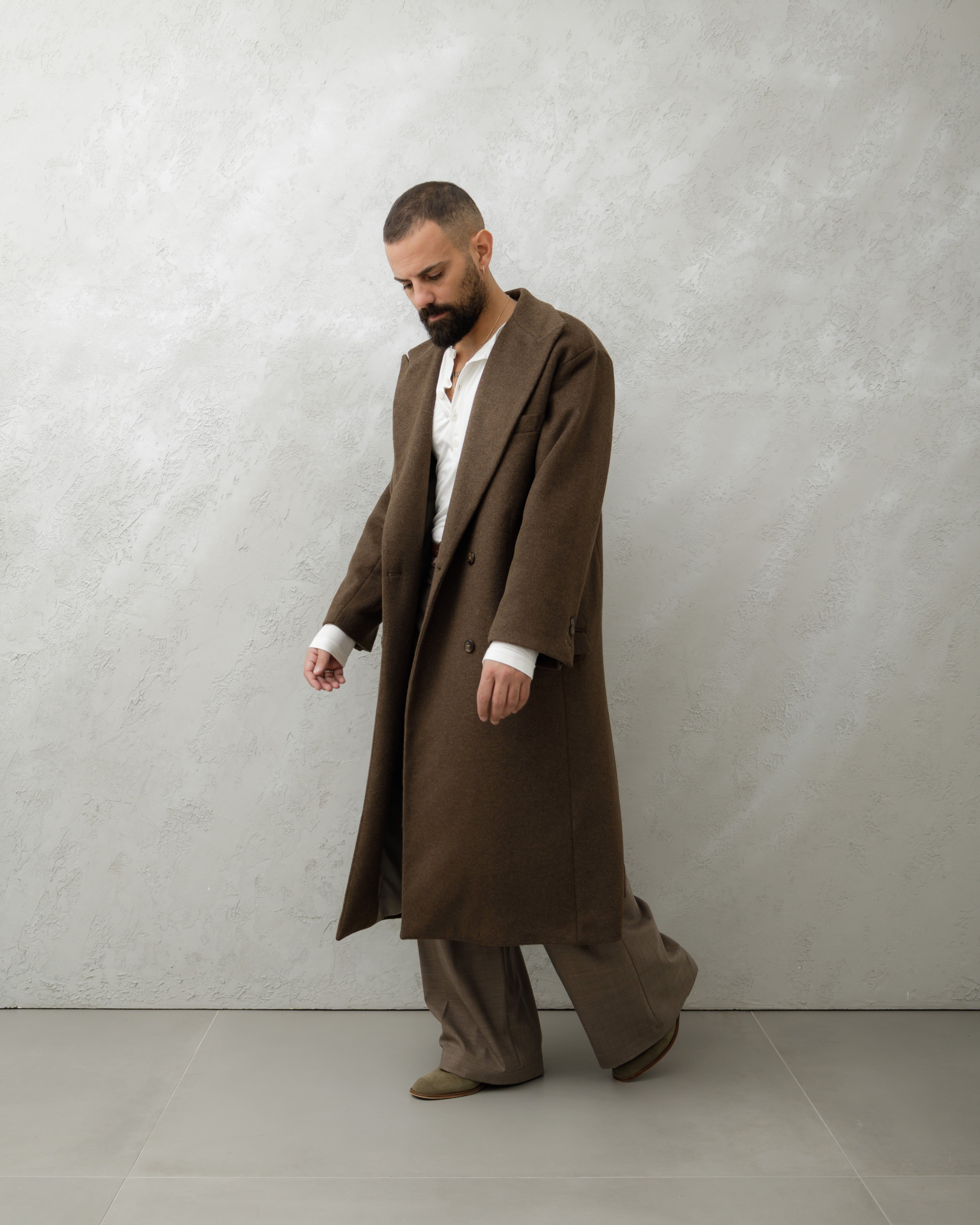 CAPPOTTO IN LANA NERO