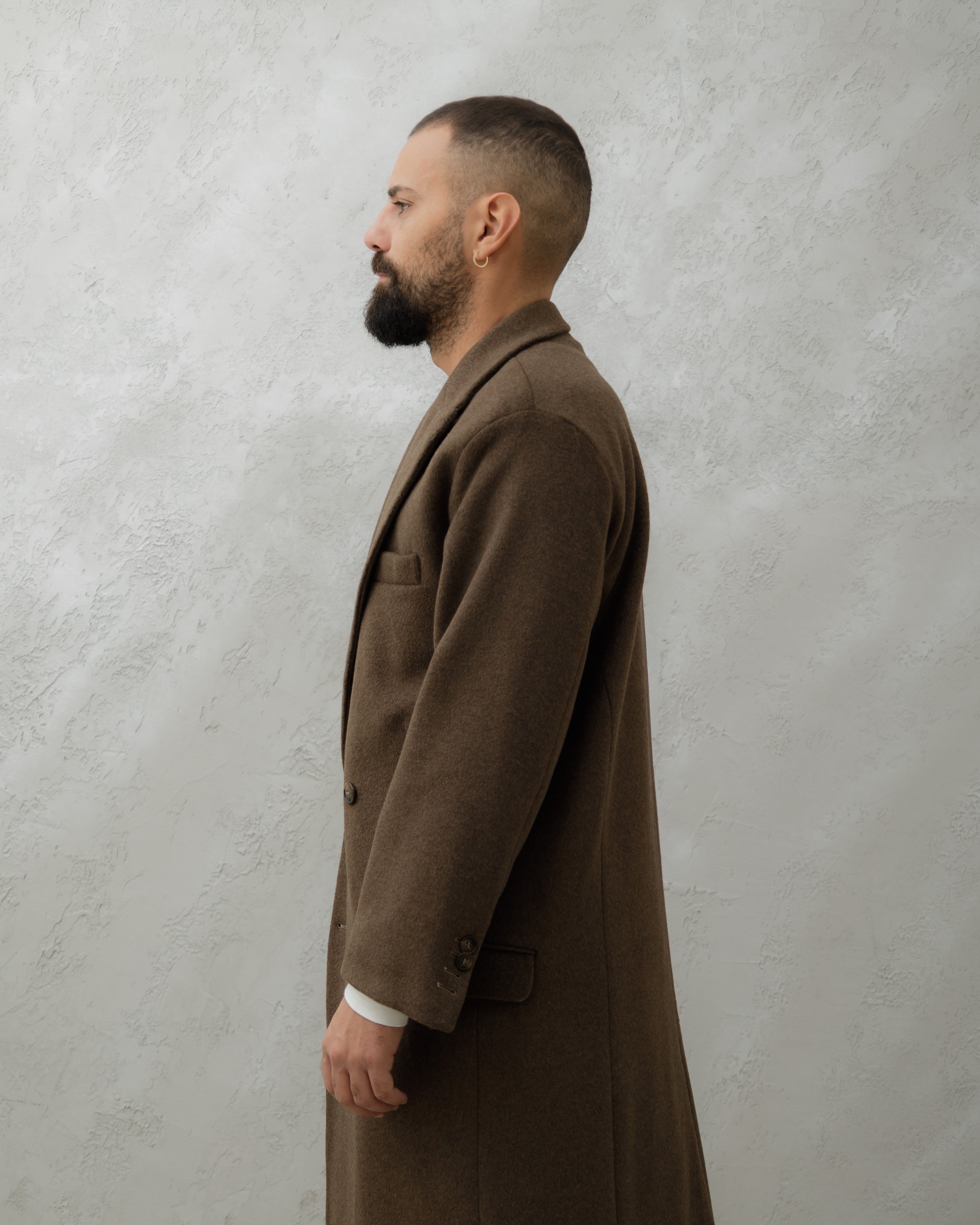 CAPPOTTO IN LANA Testa di moro