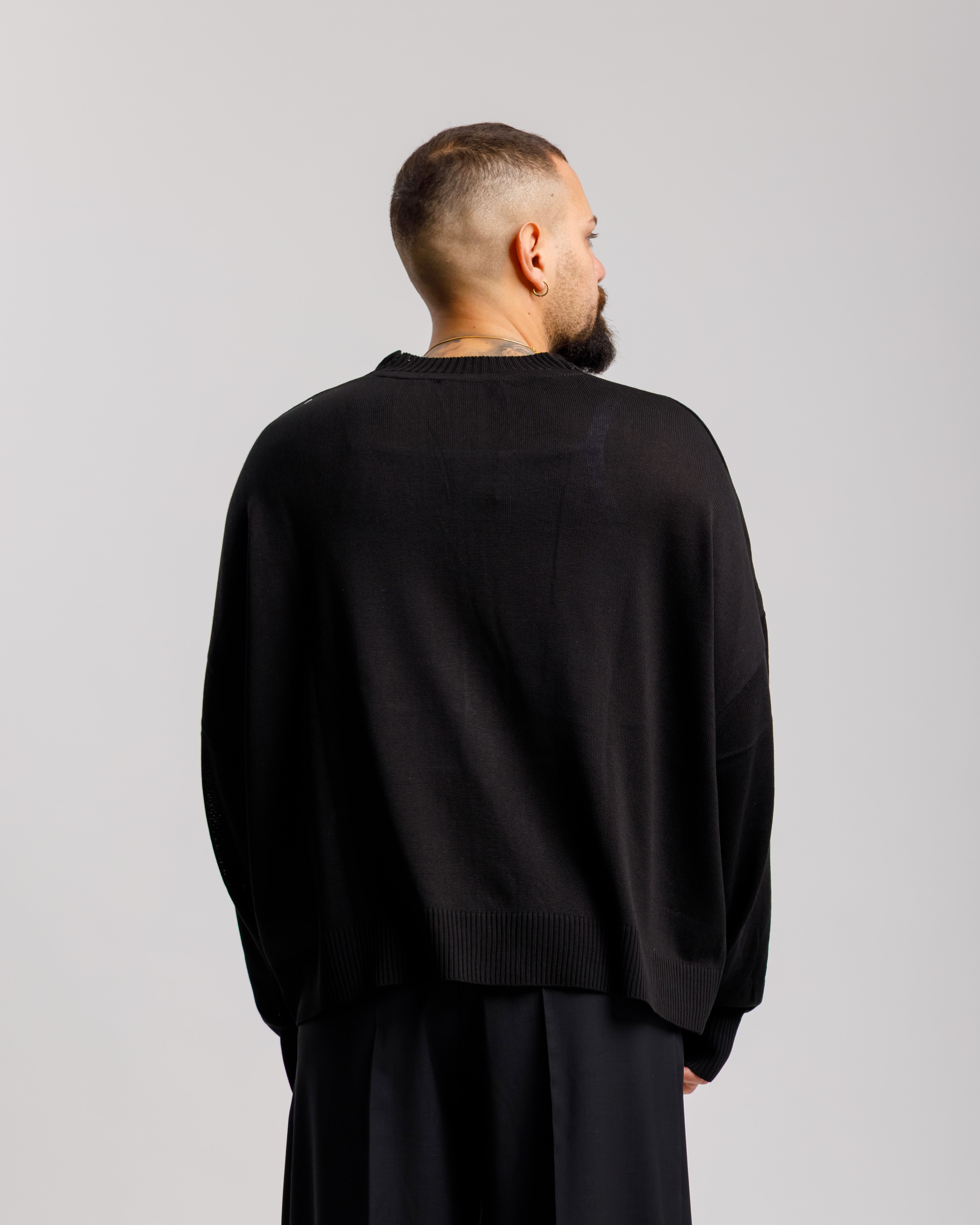 Cardigan in cotone - MSS606 NERO