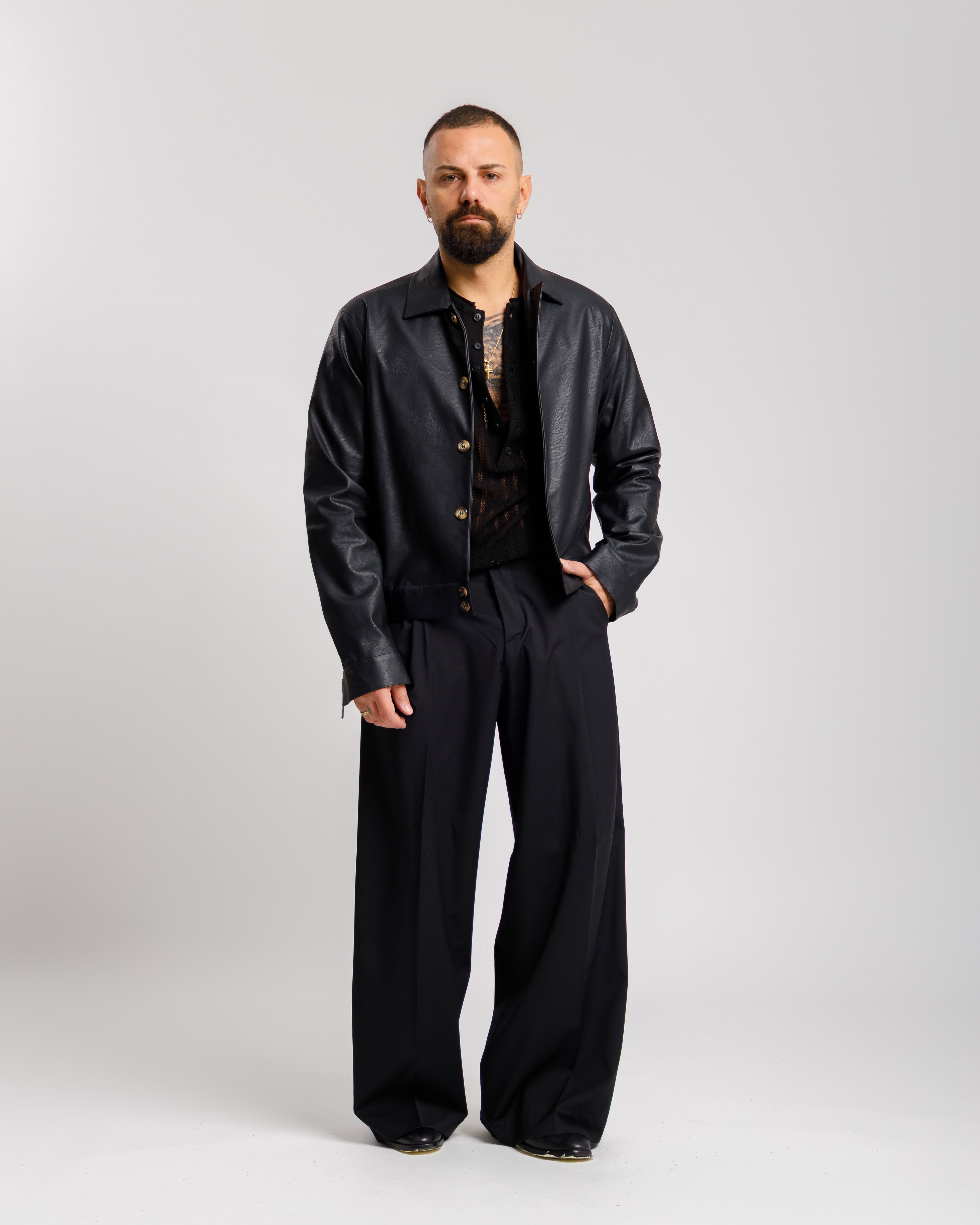 Giacca Crop Ma1019 Lt Nero