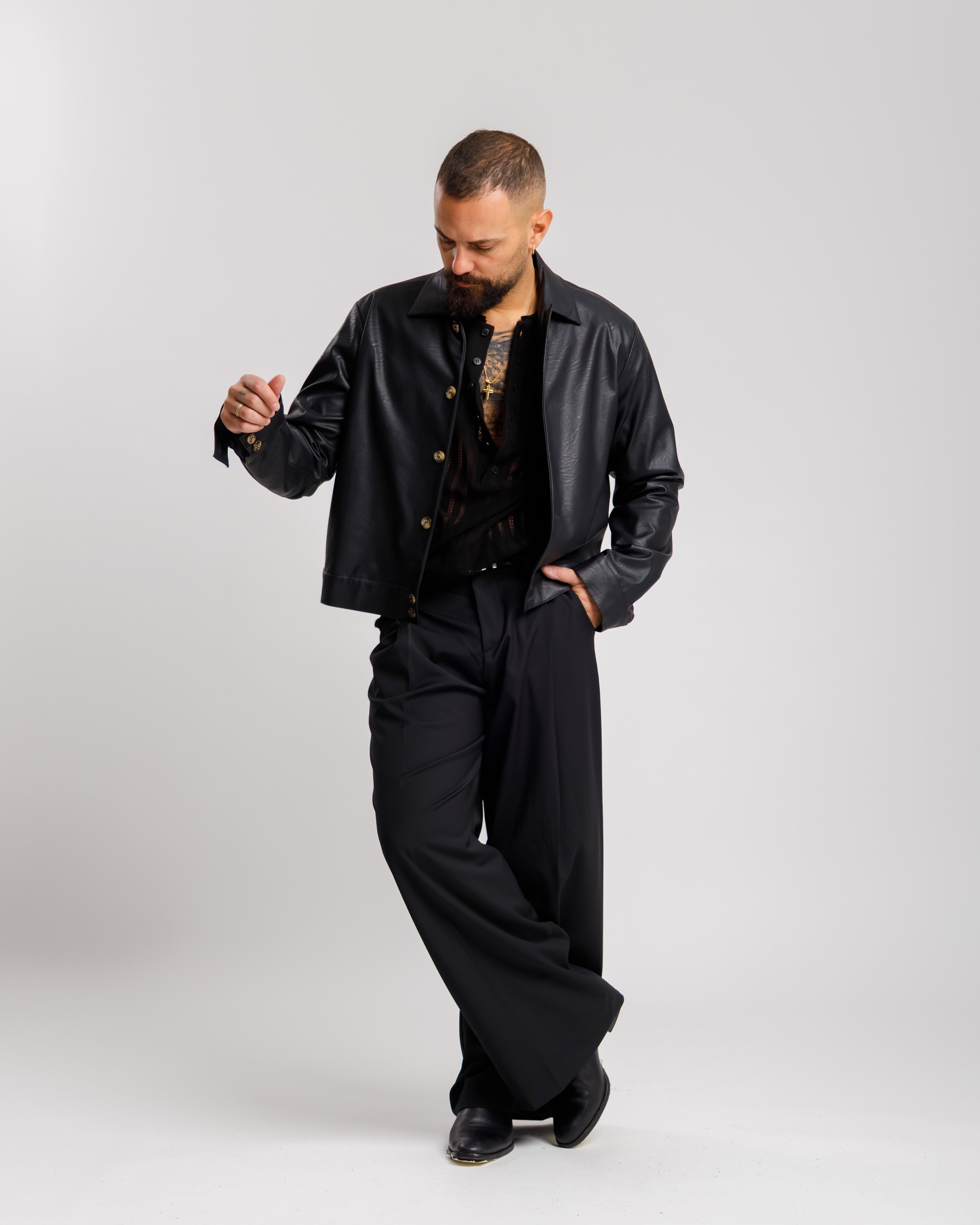 Giacca Crop Ma1019 Lt Nero