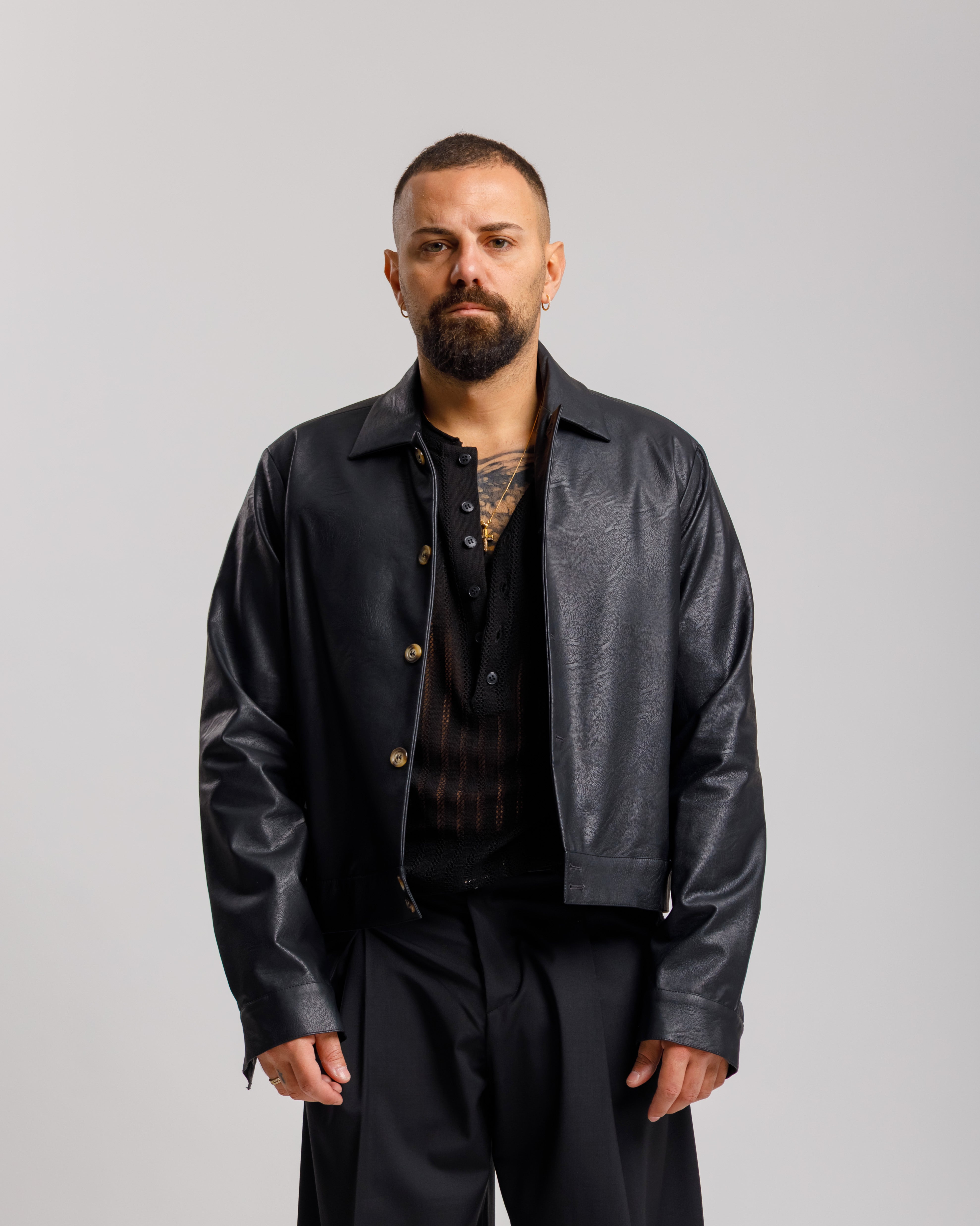 Giacca Crop Ma1019 Lt Nero