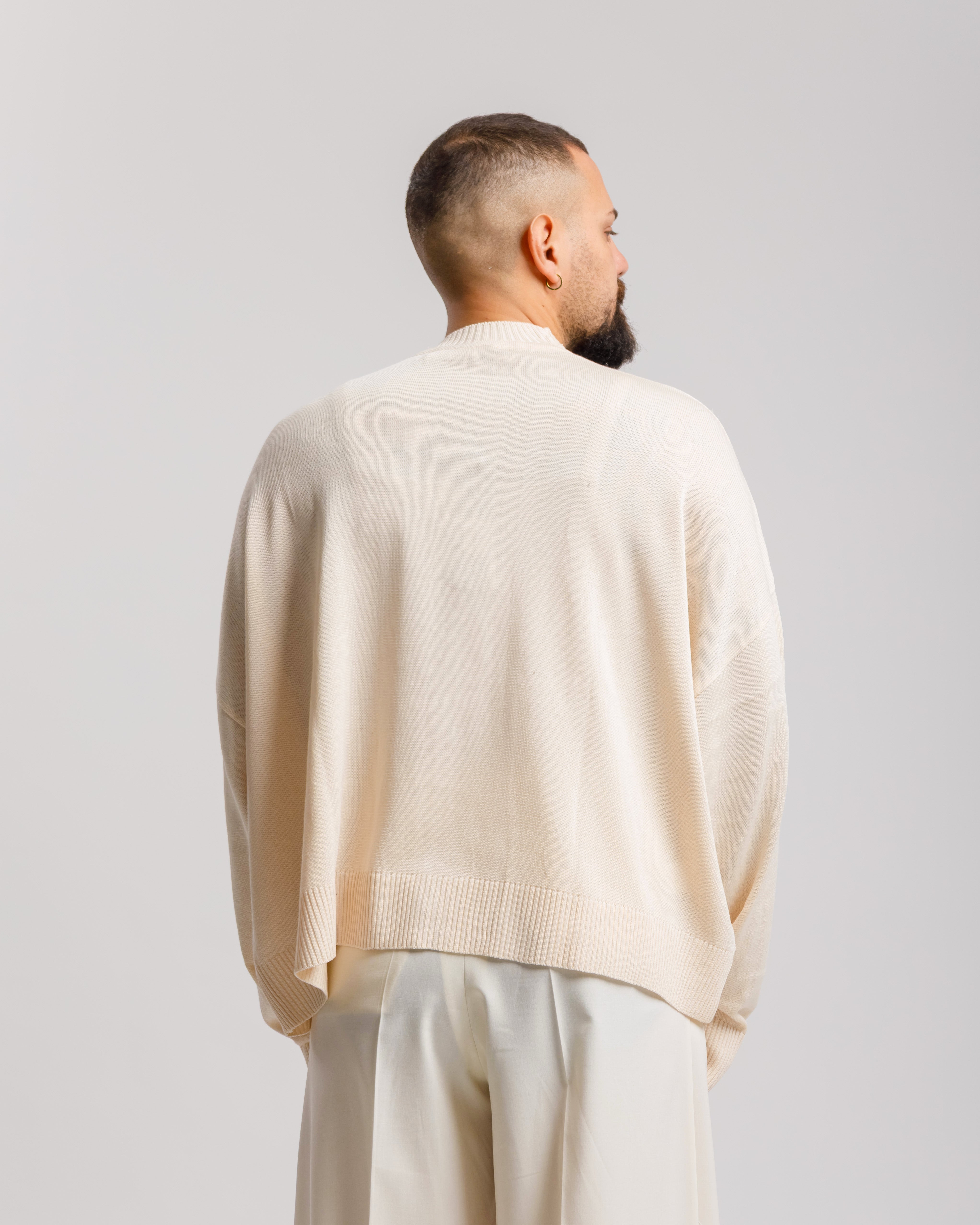 Cardigan in cotone - MSS606 CREMA