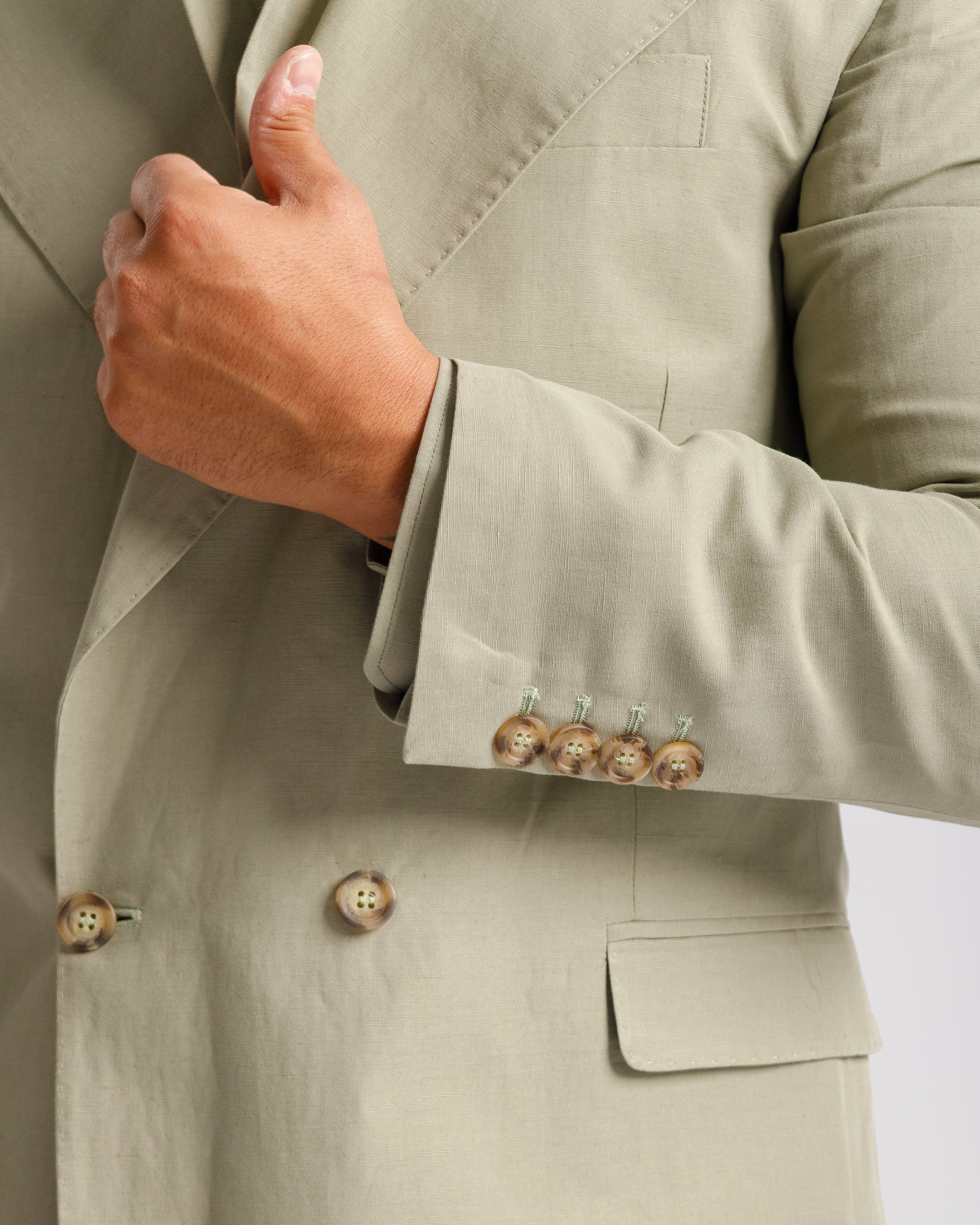 Giacca Milano in lino - Ma1046 salvia