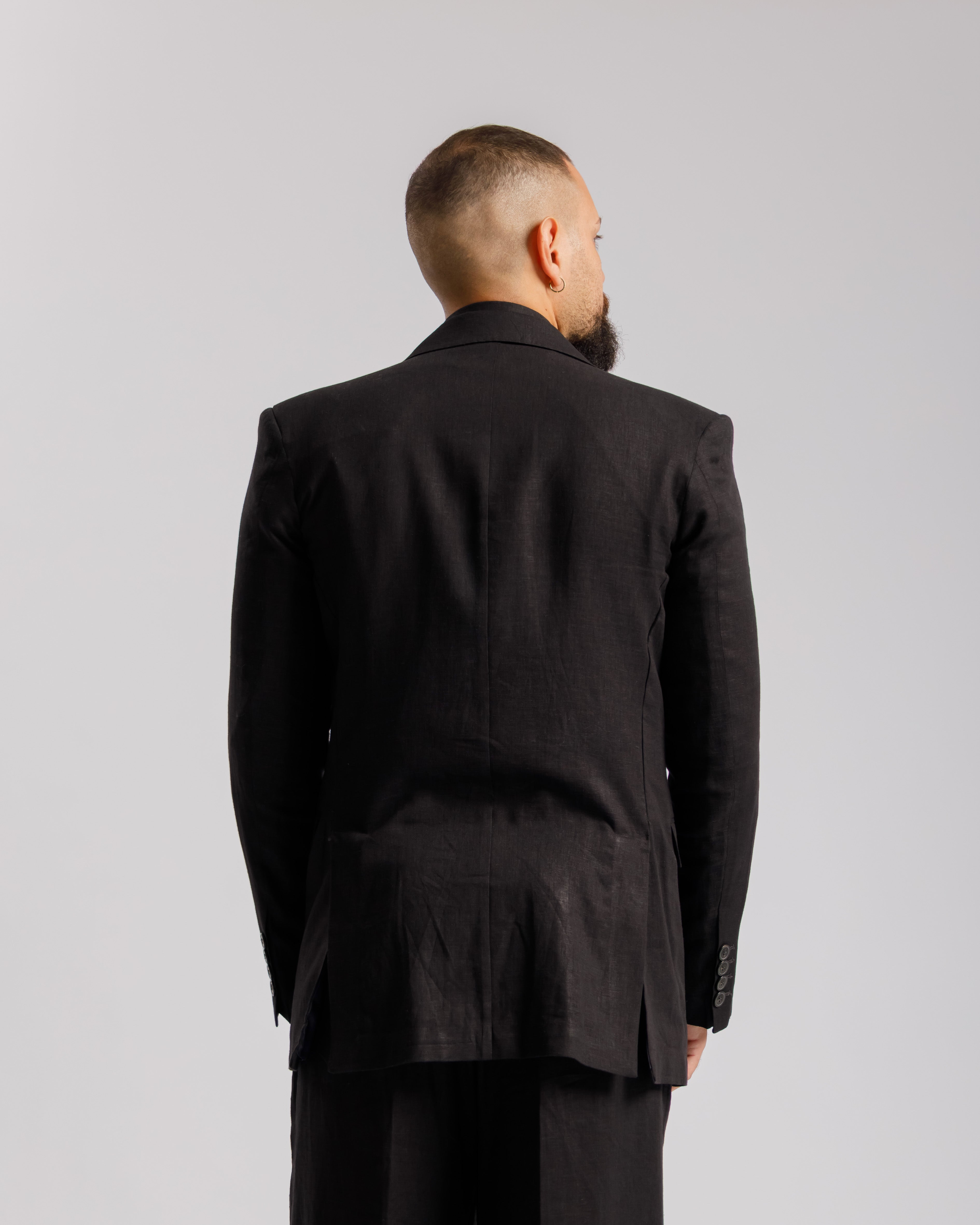 Giacca Milano in lino - Ma1046 nera