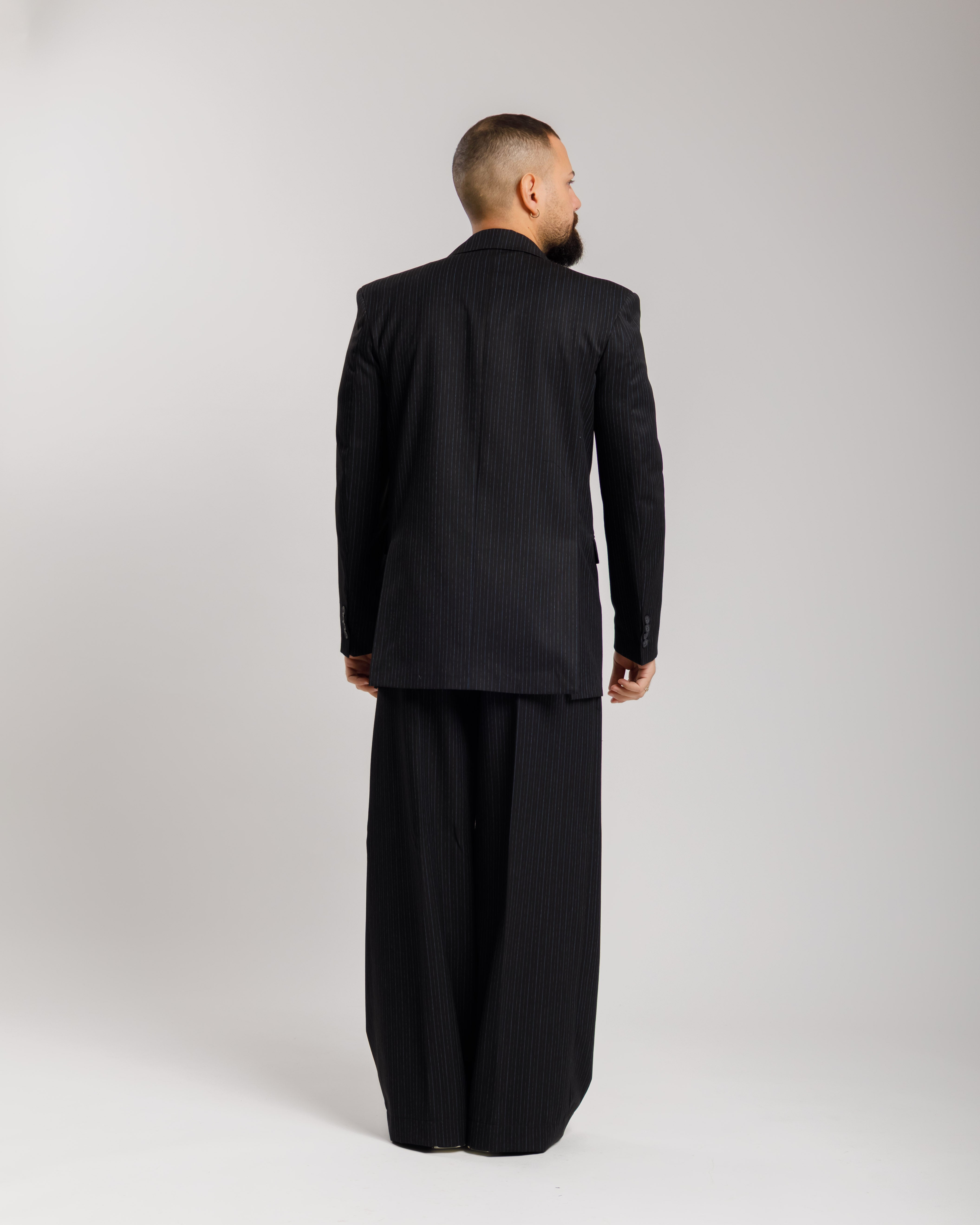 Giacca Milano  -  Ma1046 Nera Gessata