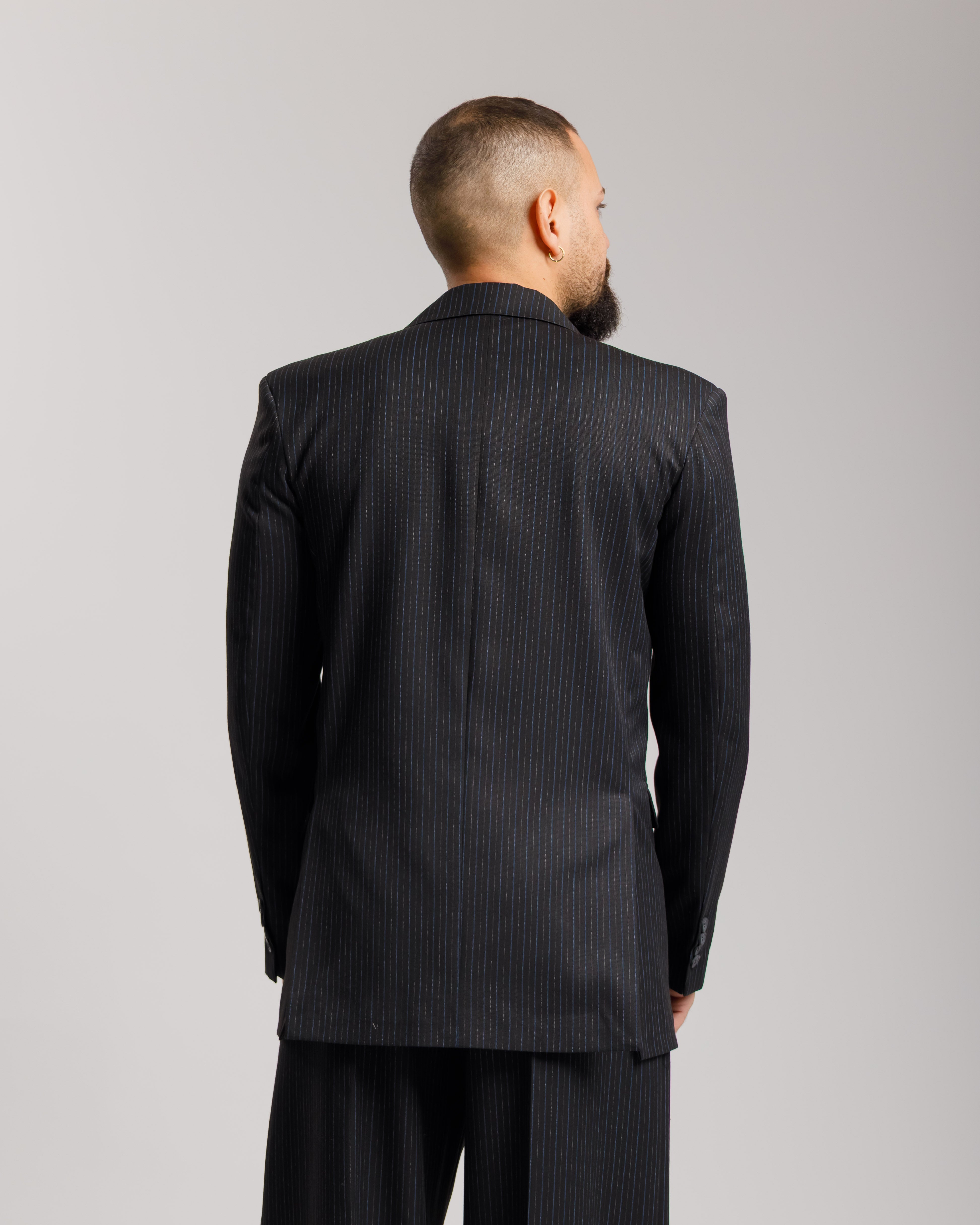 Giacca Milano  -  Ma1046 Nera Gessata