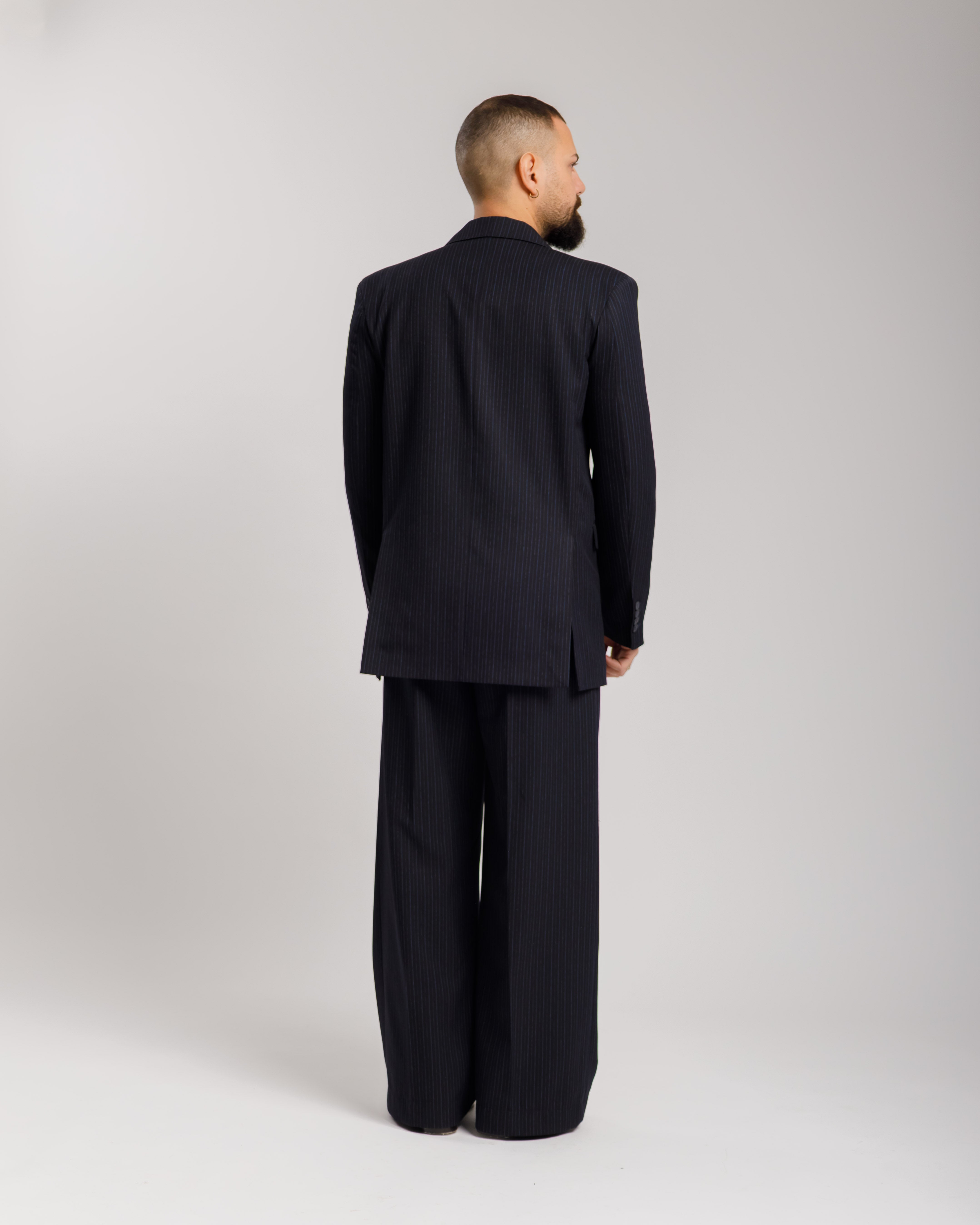Giacca Milano  -  Ma1046 Blu Gessata
