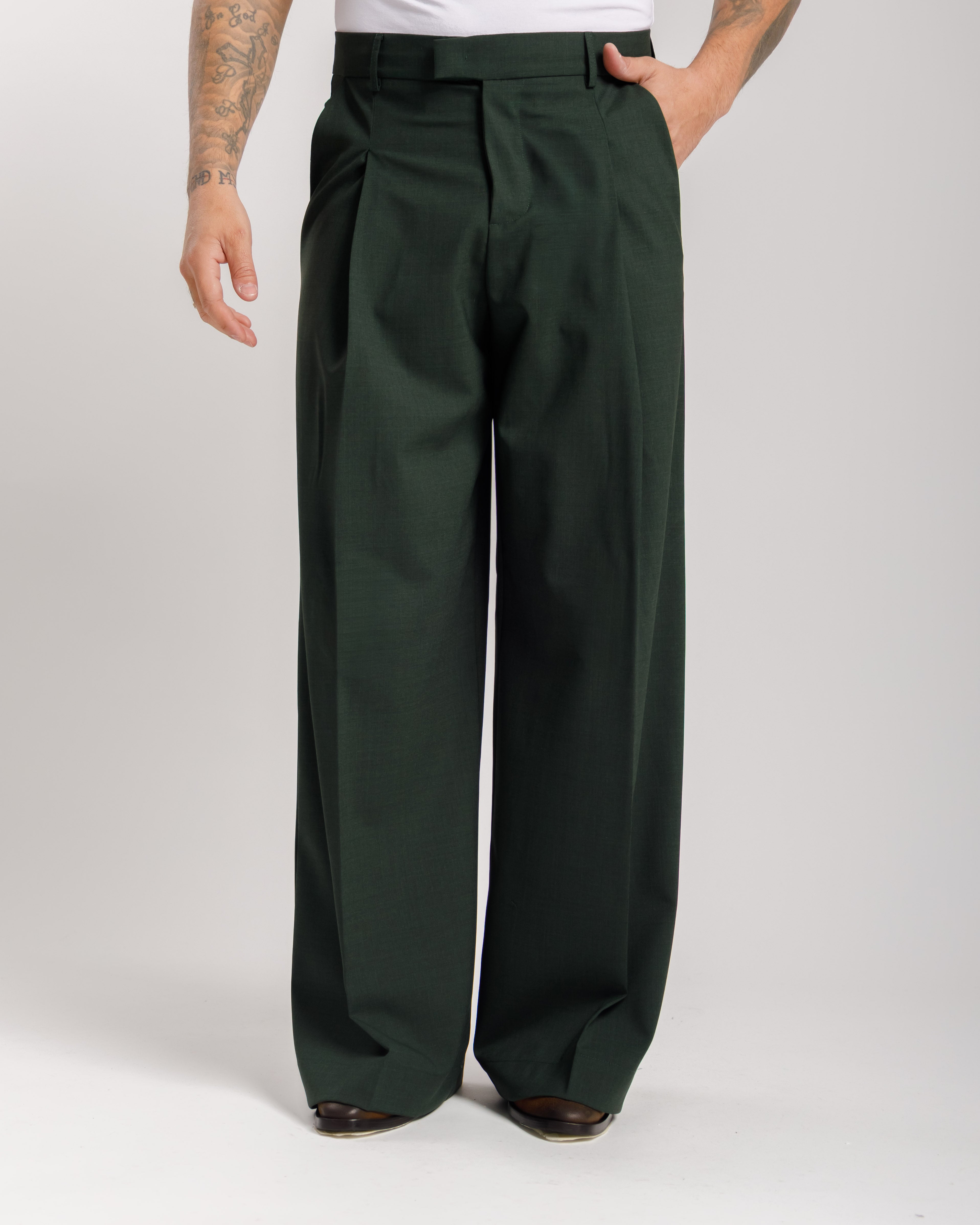Pantaloni Wide Fit -  Ma1031 Verde