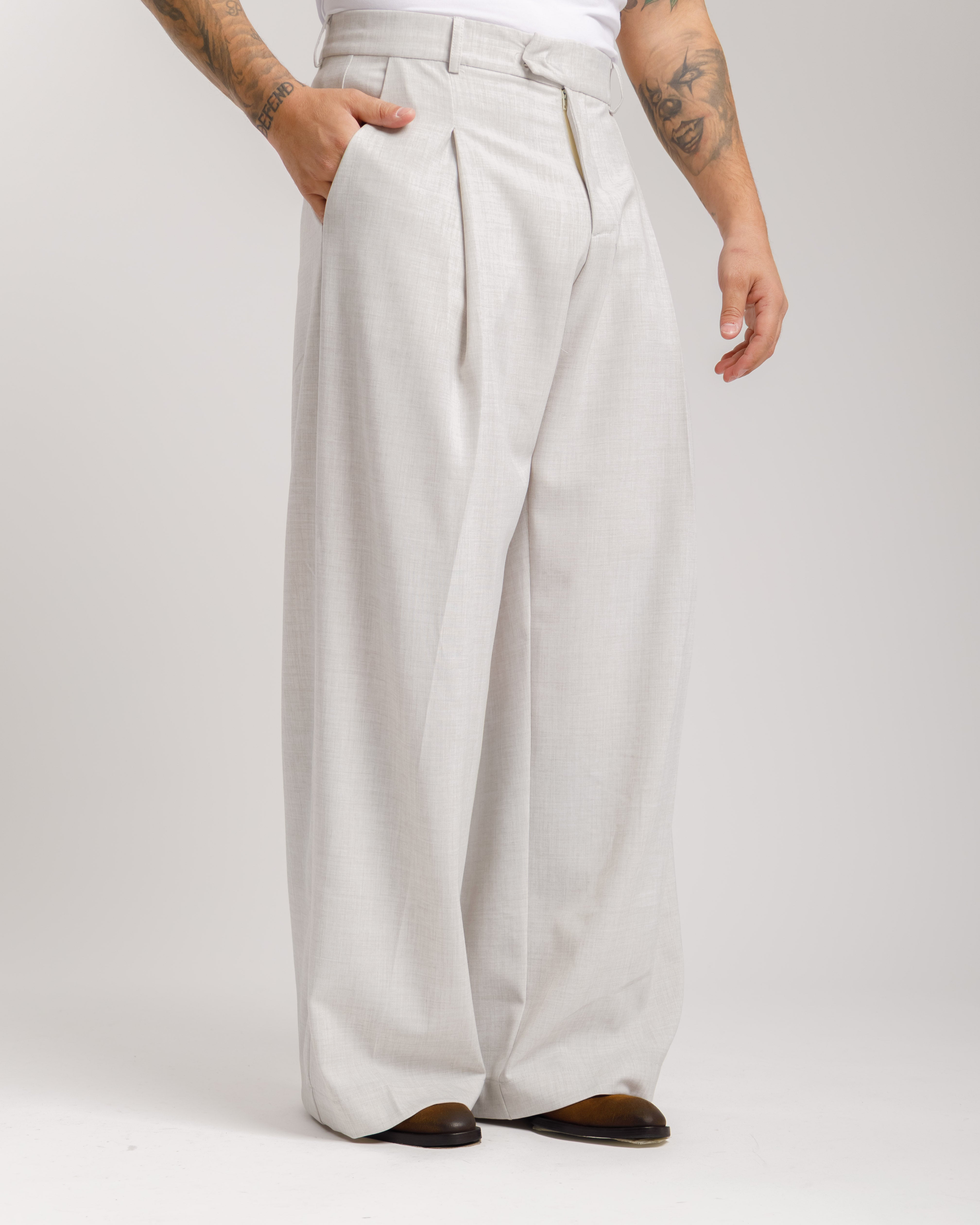 Pantaloni Wide Fit -  Ma1037 Ice