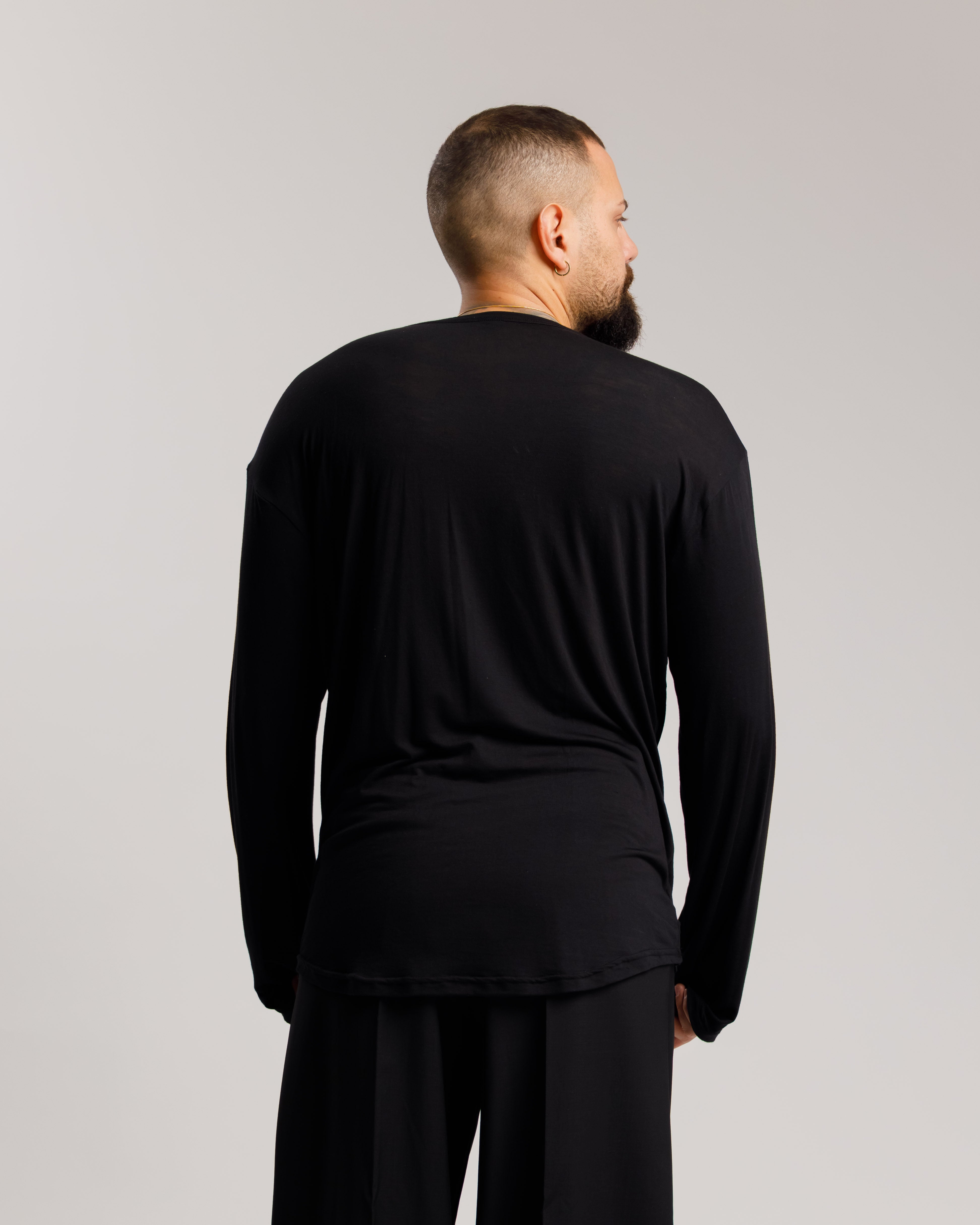 Maglia Leggera Scollata - Ma1072 Nera
