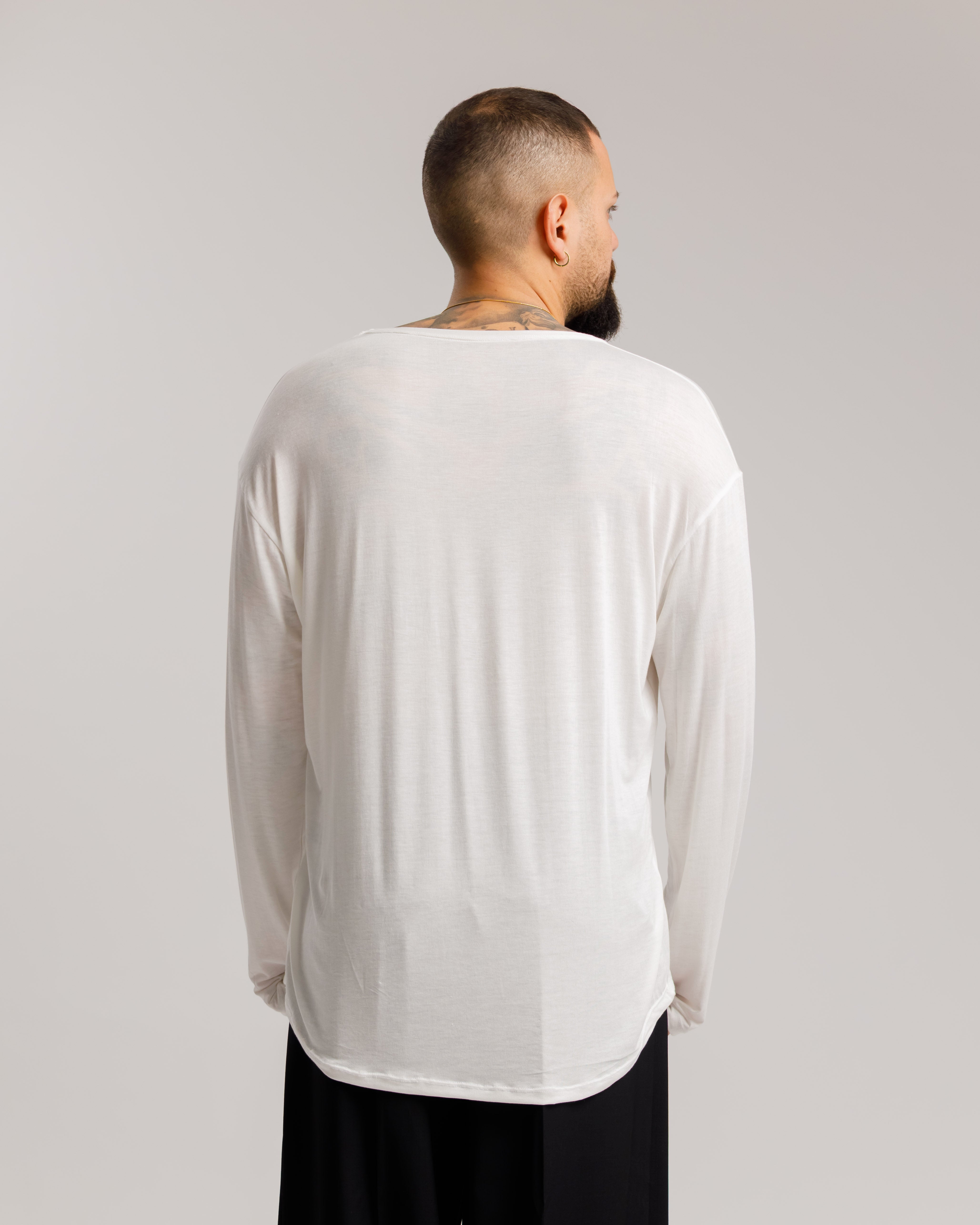 Maglia Leggera Scollata - Ma1072 Bianca