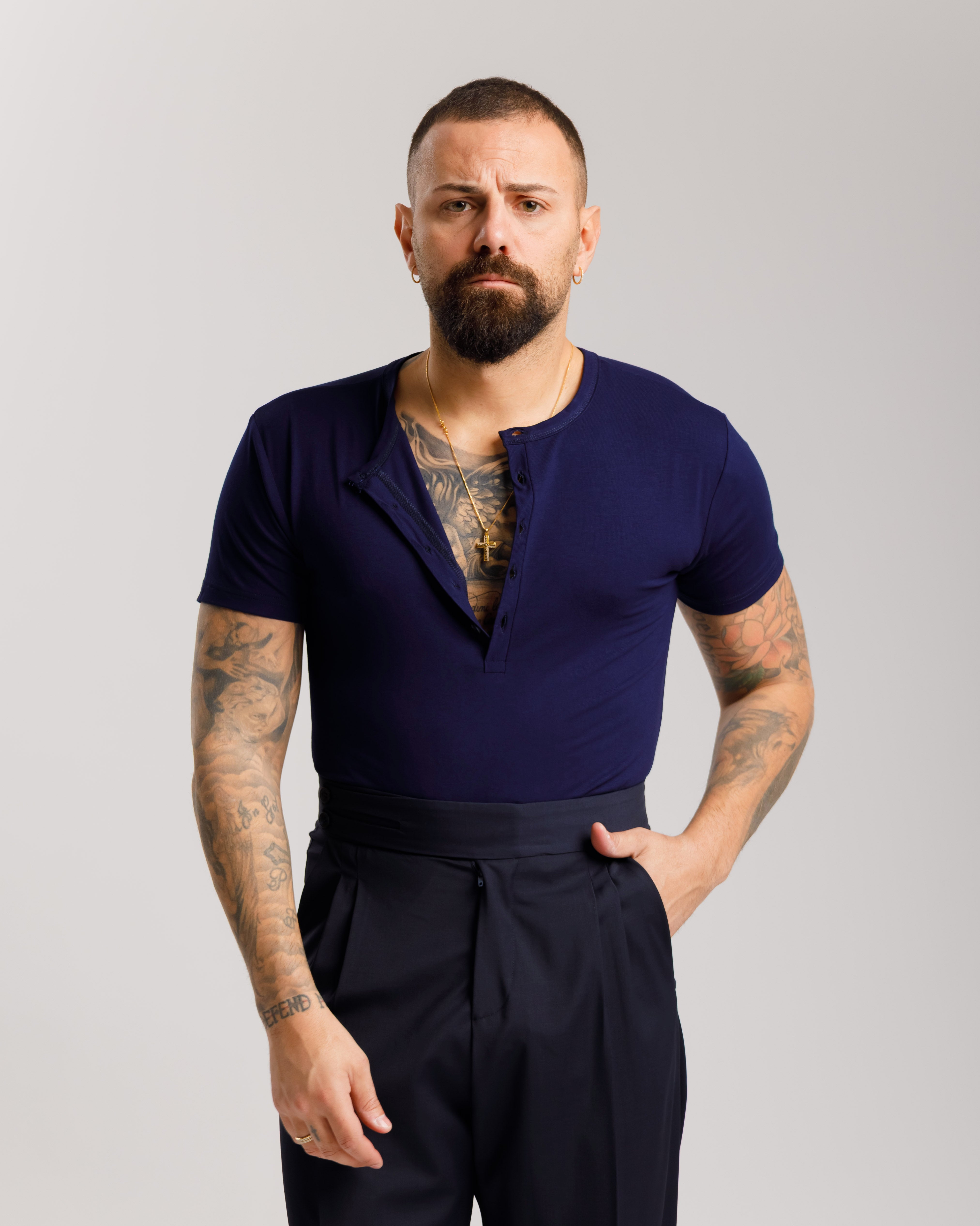 T-Shirt Serafina  - Ma1063 Blu
