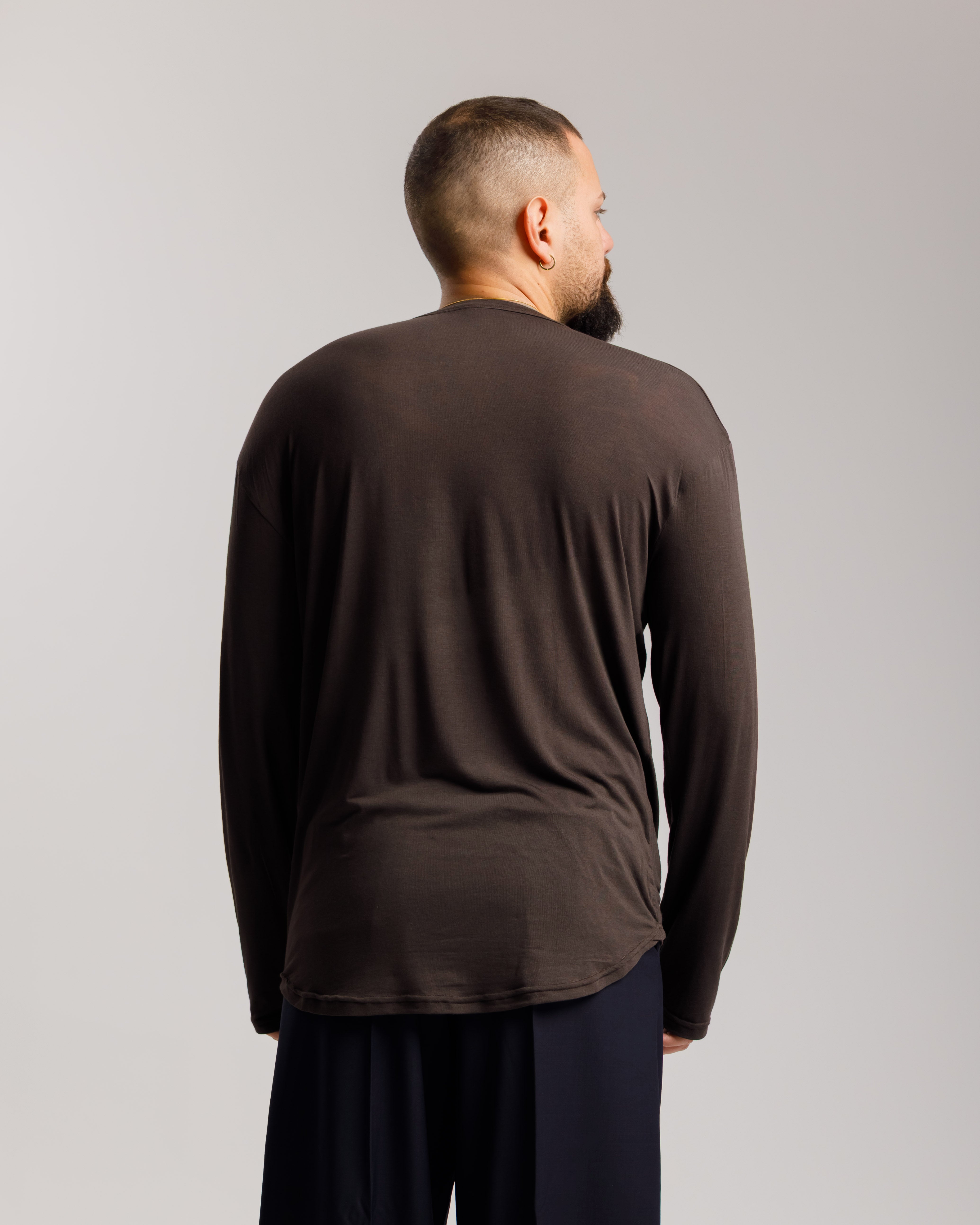 Maglia Leggera Scollata - Ma1072 Testa Di Moro