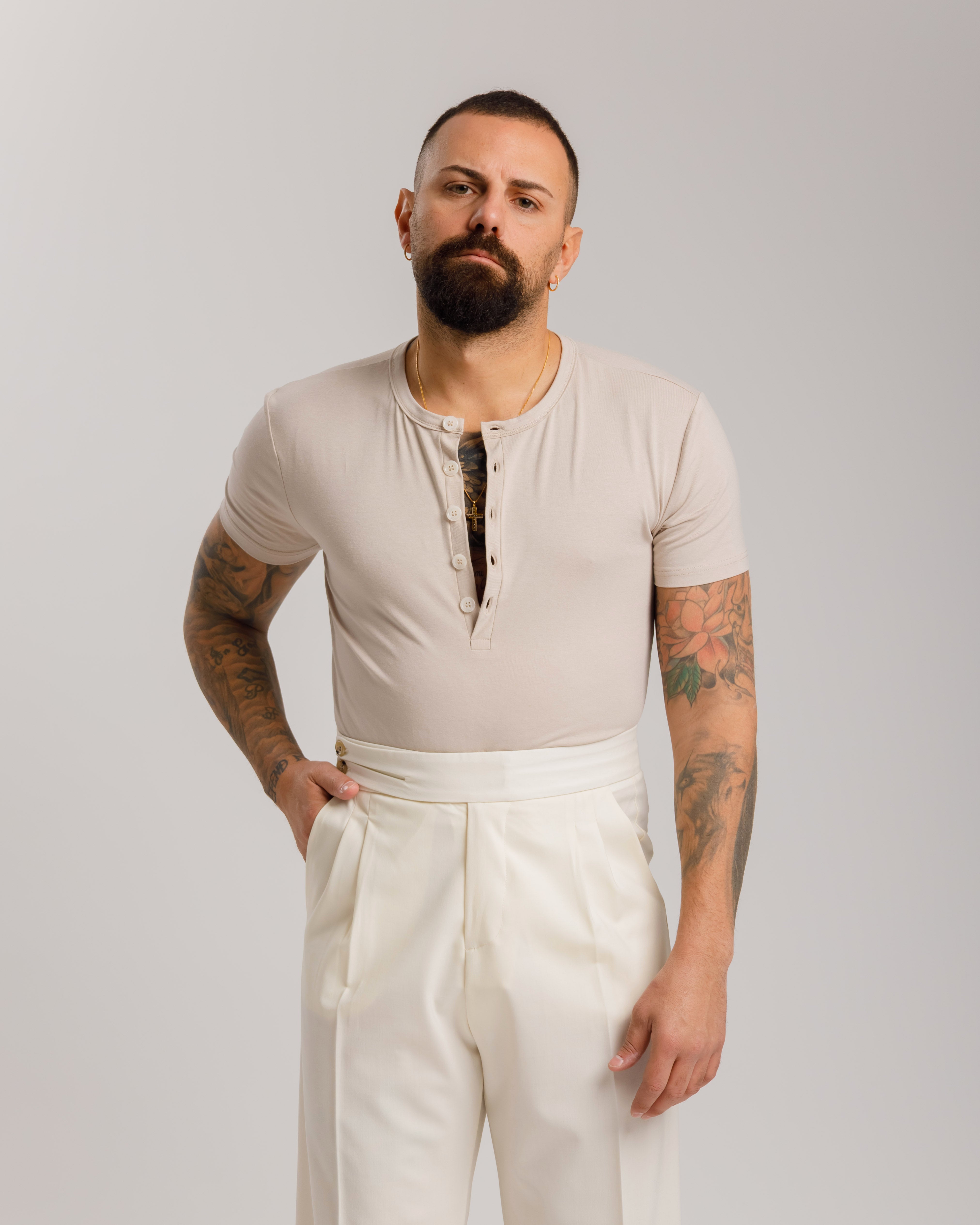 T-Shirt Serafina  - Ma1063 Beige